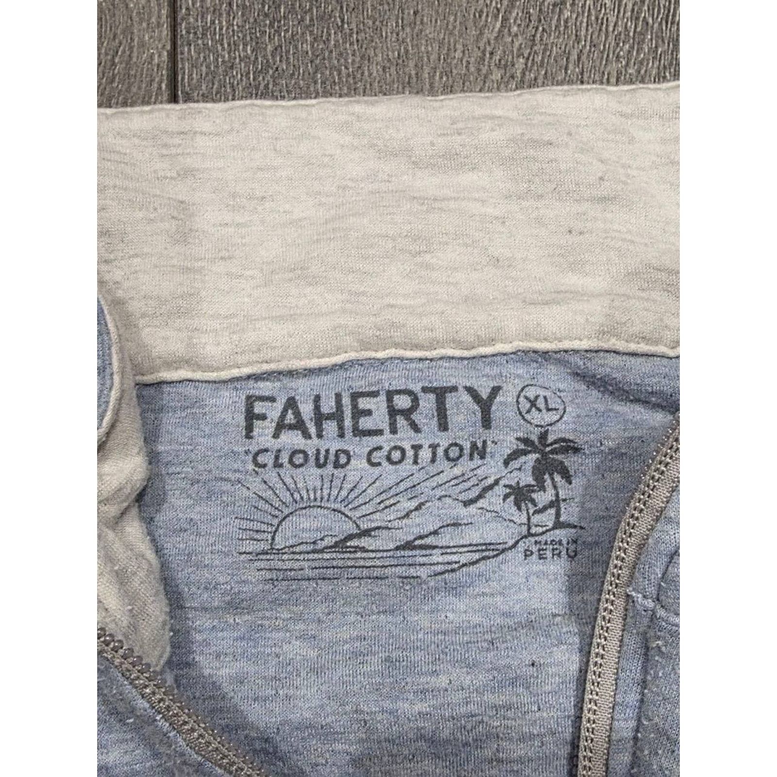 Faherty Faherty Pima Cotton Quarter Neck Pullover Sweater XL A003200 Size US XL / EU 56 / 4 - 8 Thumbnail
