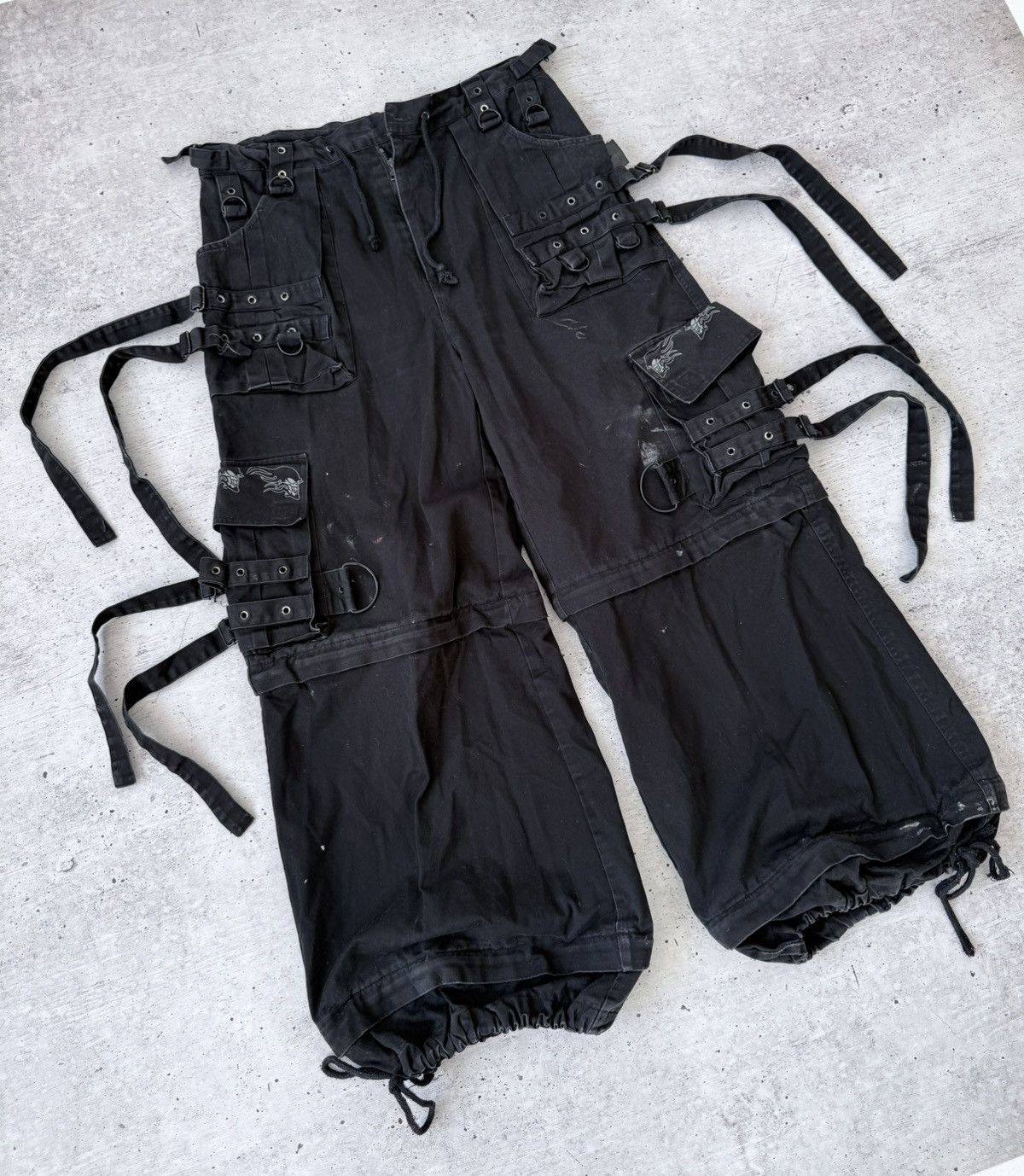 Other Vintage Y2K Cyber Goth Bondage Cargo Pants Multi Pocket Size US 33 - 5 Thumbnail
