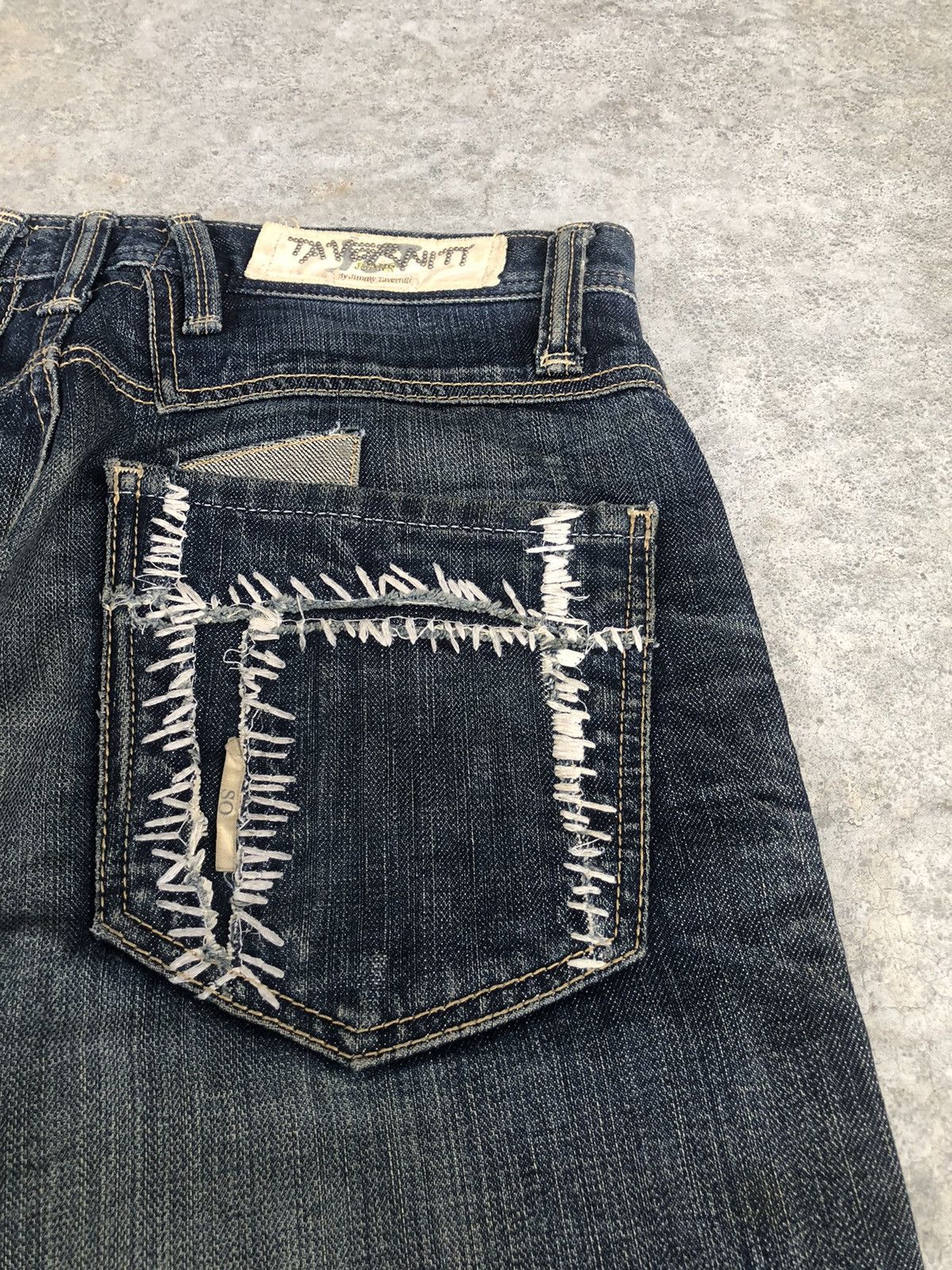 If Six Was Nine Taverniti Flared Jeans Mudwash Distressed Jeans Size US 33 - 17 Thumbnail