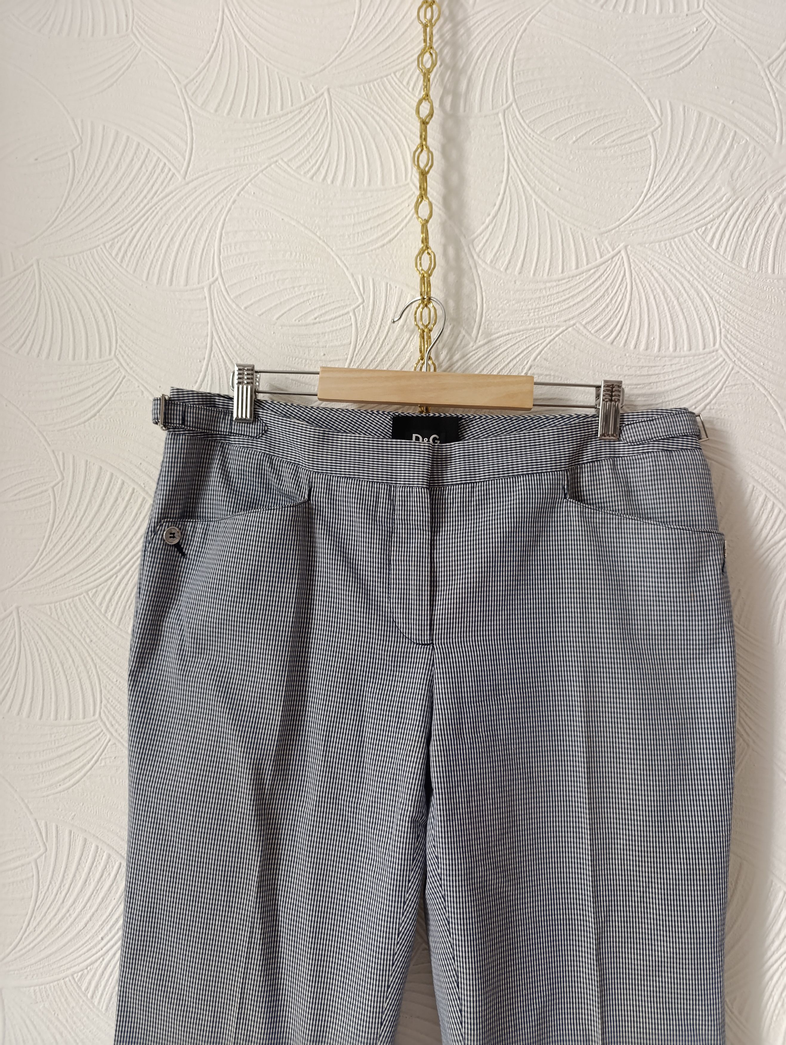 Dolce & Gabbana DOLCE GABBANA WOMENS TROUSERS PANTS IN CHECK Size 32" / US 10 / IT 46 - 2 Thumbnail