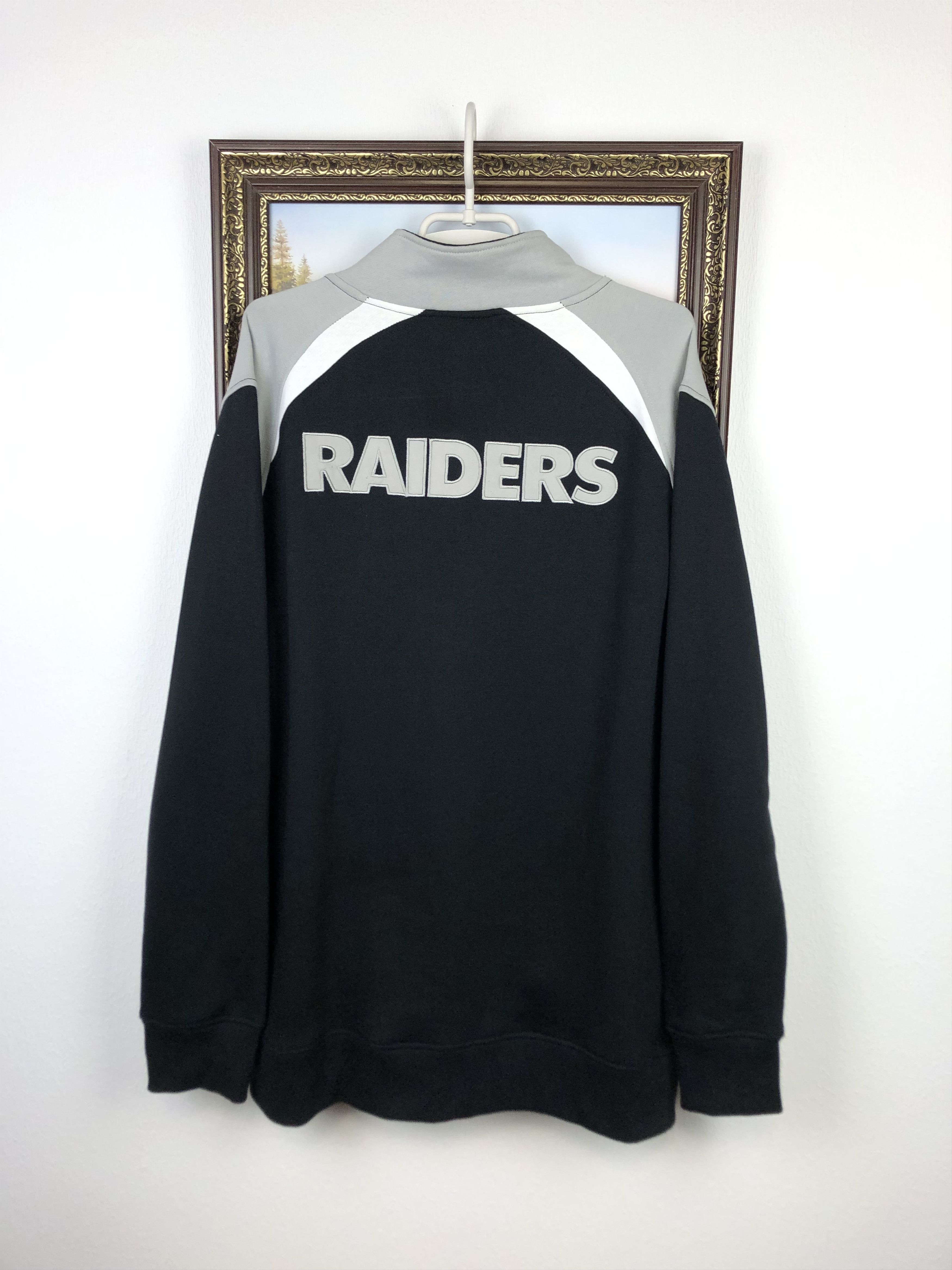NFL Los Vegas Raiders NFL Sport Jacket Track Top Rare Black Size US XL / EU 56 / 4 - 7 Thumbnail