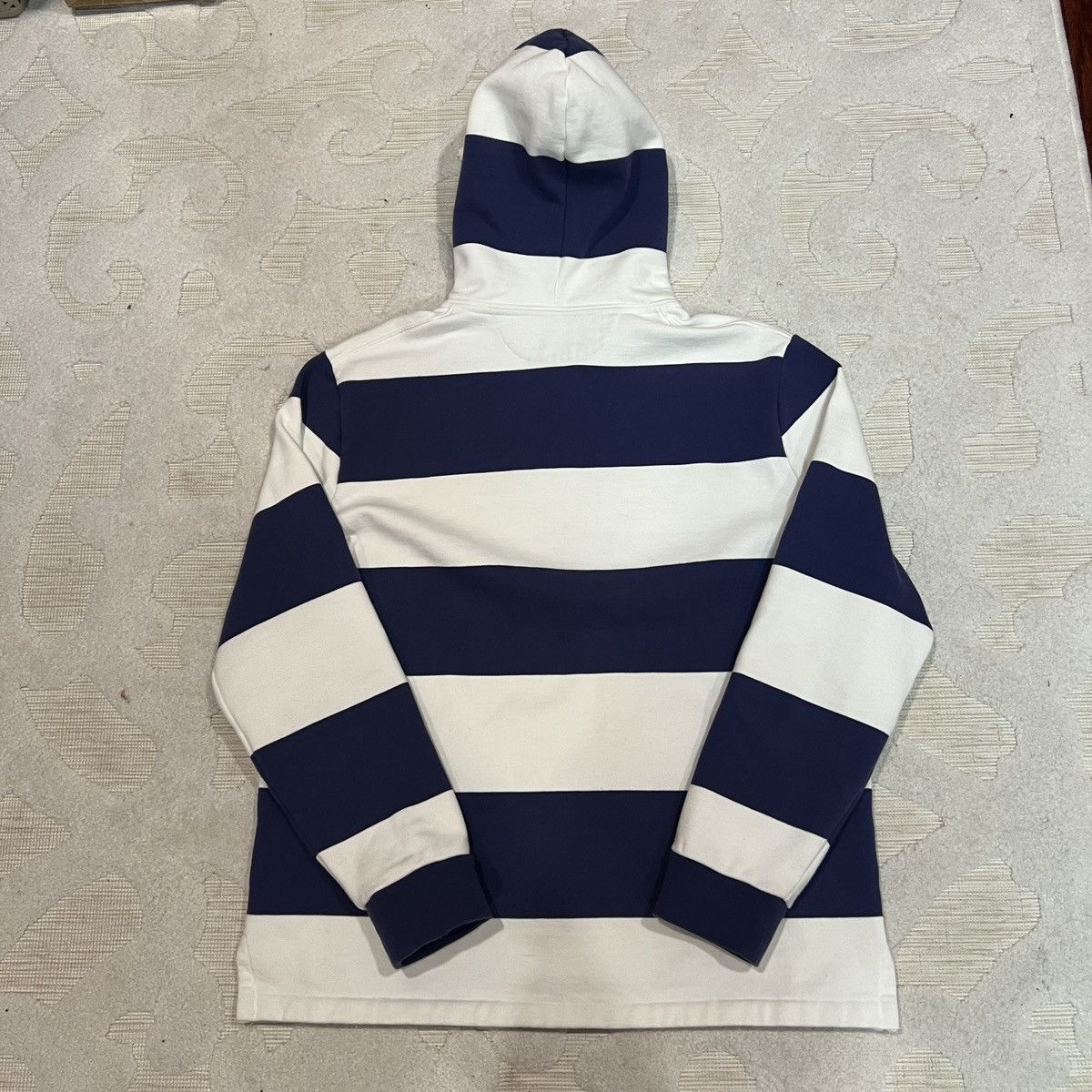 Polo Ralph Lauren Polo Ralph Lauren Rugby Striped Hoodie Sweatshirt Size US M / EU 48-50 / 2 - 4 Thumbnail