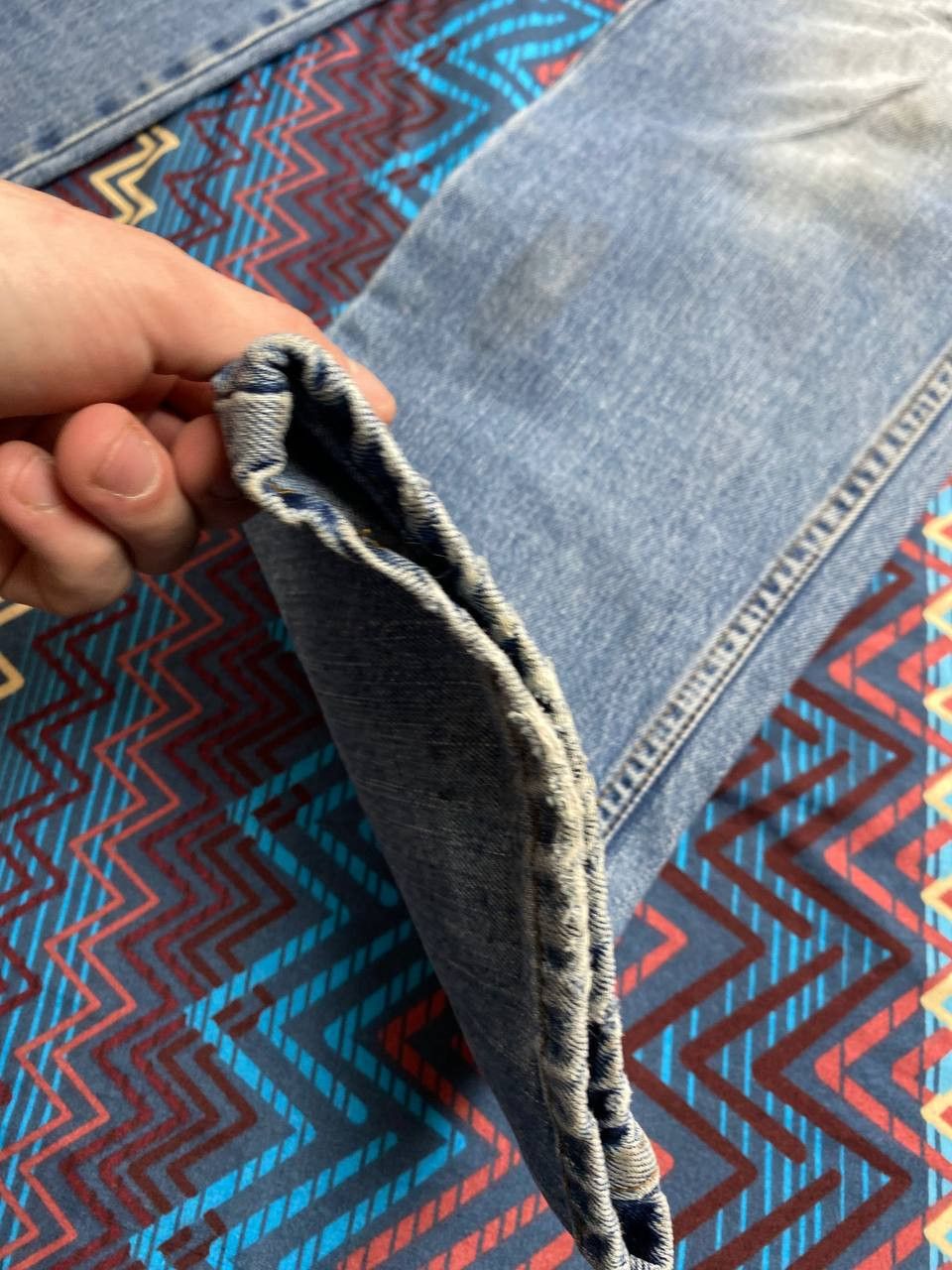 Vintage × Wrangler VINTAGE 90 WRANGLER MUDDY WASH STYLE DENIM Size US 34 / EU 50 - 5 Thumbnail