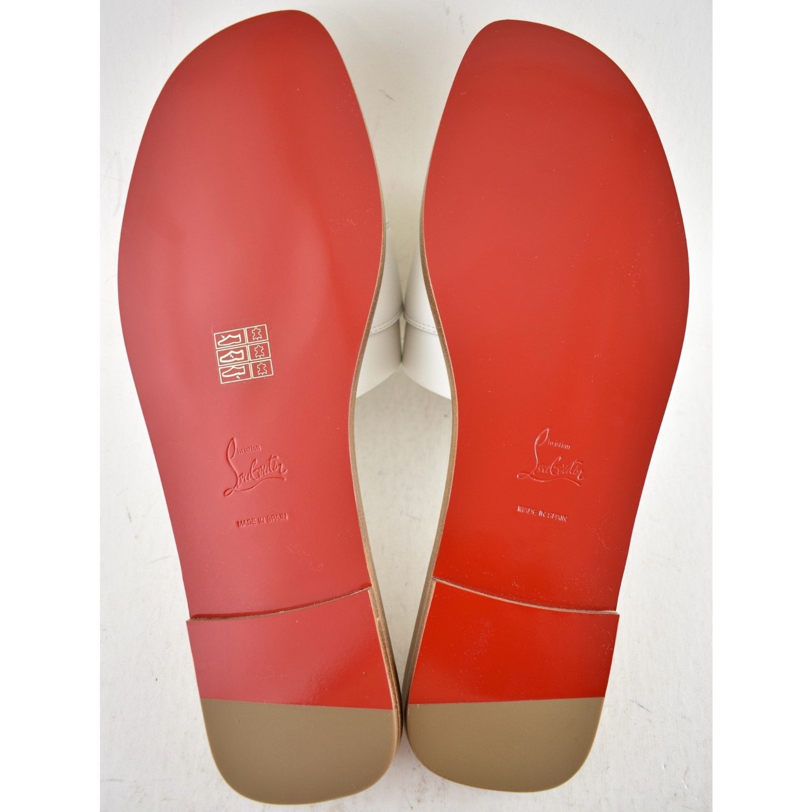Christian Louboutin Christian Louboutin Chambelimule White Slide Sandal 38.5 Size US 8.5 / IT 38.5 - 15 Thumbnail
