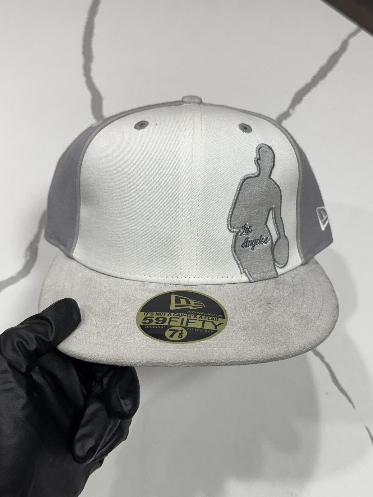 New Era Vintage HWC New Era Los Angeles Fitted Cap Leather Suede Size ONE SIZE - 1 Thumbnail