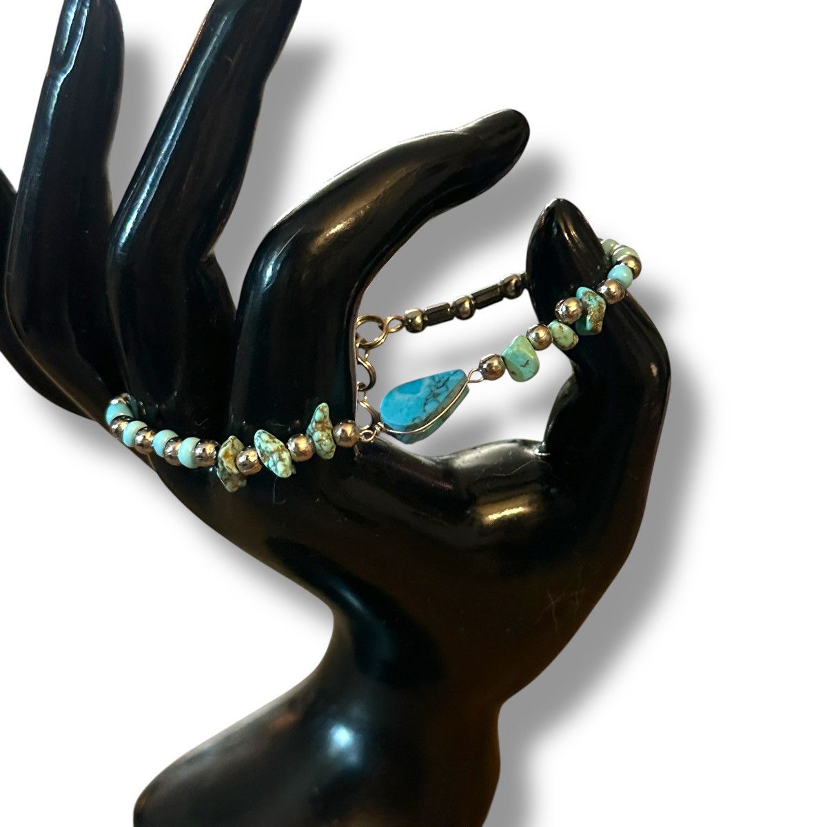 Vintage Vintage turquoise bead bracelet Size ONE SIZE - 3 Thumbnail
