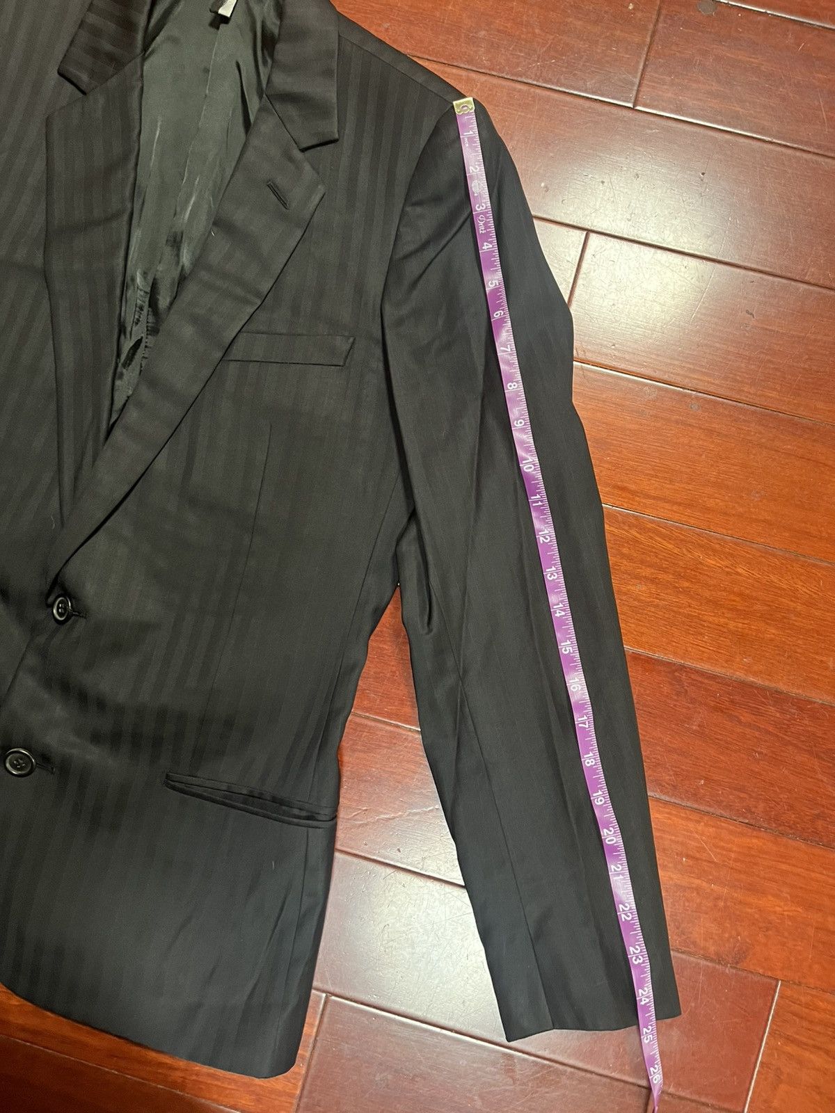 Hedi Slimane Hedi Slimane Dior Homme size 46 (US 36) Shadow Stripe Blazer Size 36R - 6 Thumbnail