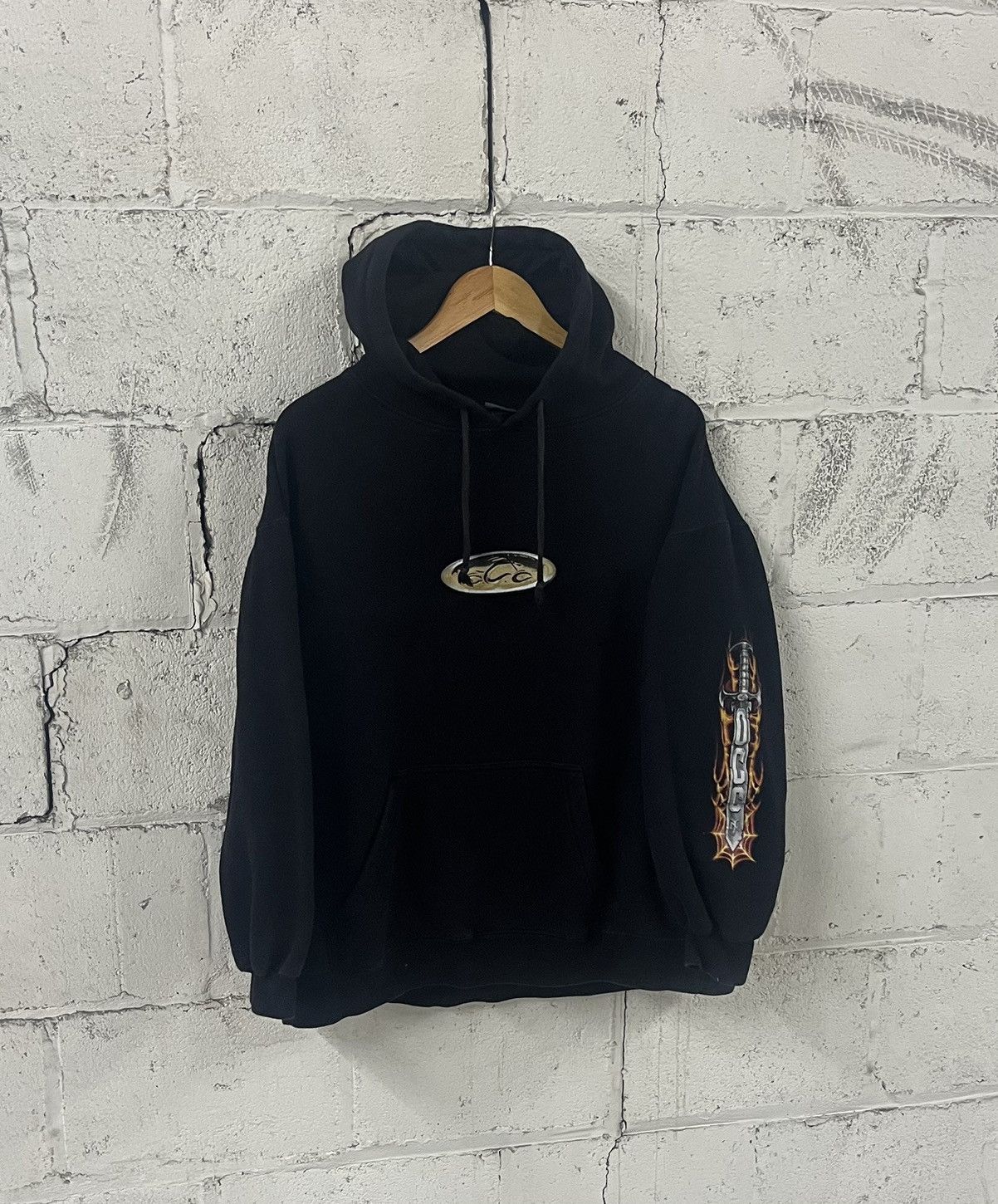 West Coast Choppers Orange county choppers hoodie flame sleeve hits rare boxy Size US M / EU 48-50 / 2 - 1 Thumbnail
