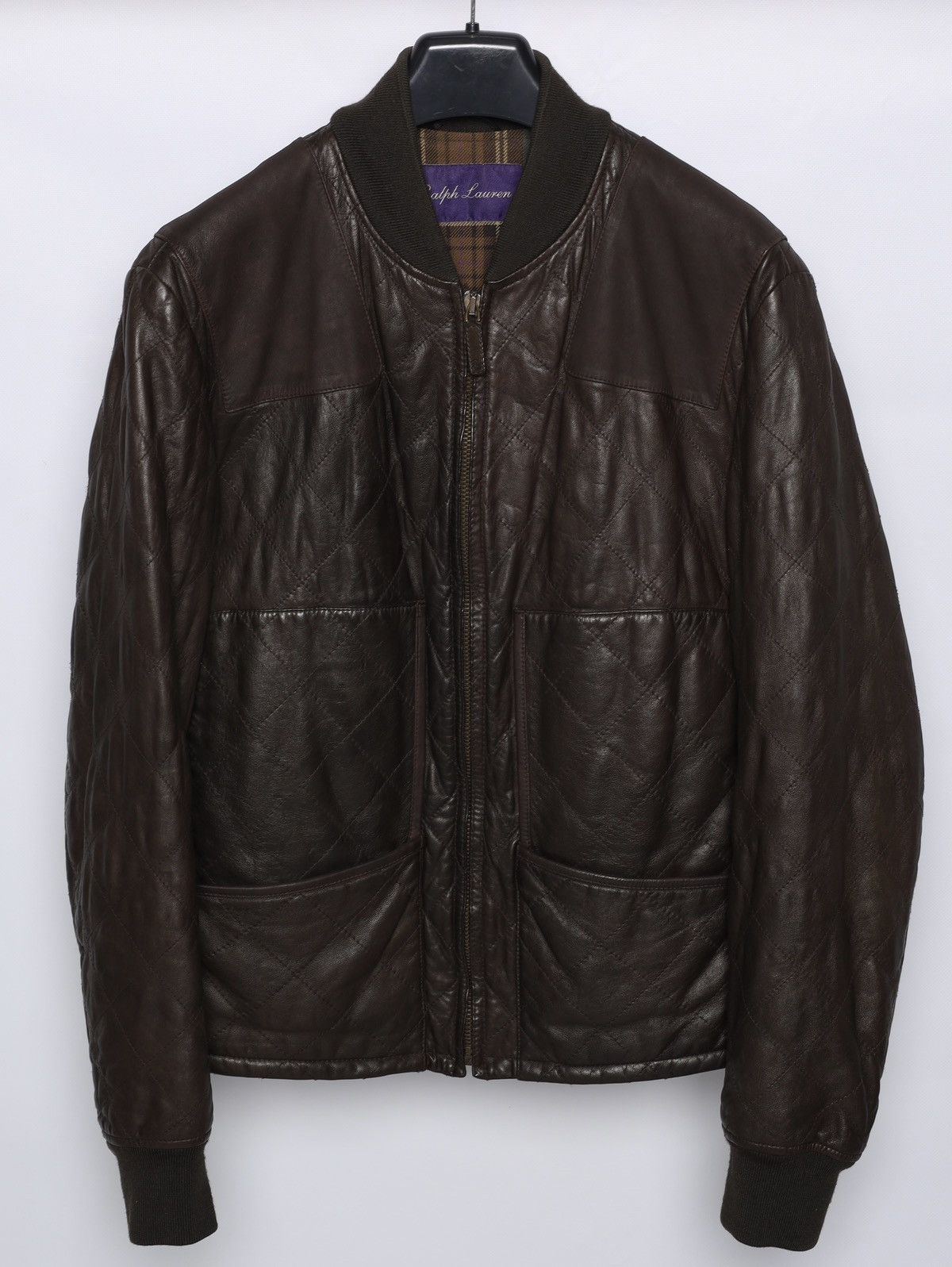 Ralph Lauren Purple Label Ralph Lauren Purple Label Lambskin Leather Bomber Jacket Size US M / EU 48-50 / 2 - 1 Thumbnail