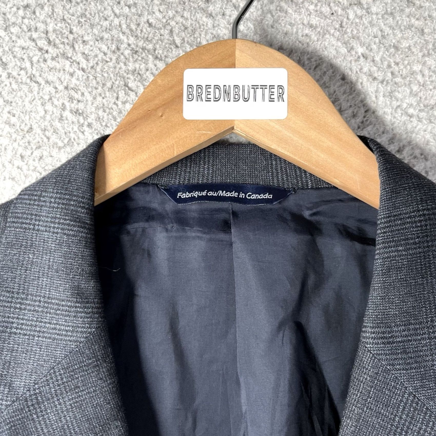 Vintage Coppley Loro Piana Sport Coat Blazer Mens 46 Blue Wool 2 Button Notch Lapel Regular 2 Piece Dry Clean Only Men's Suit Coat Size 46R - 7 Thumbnail