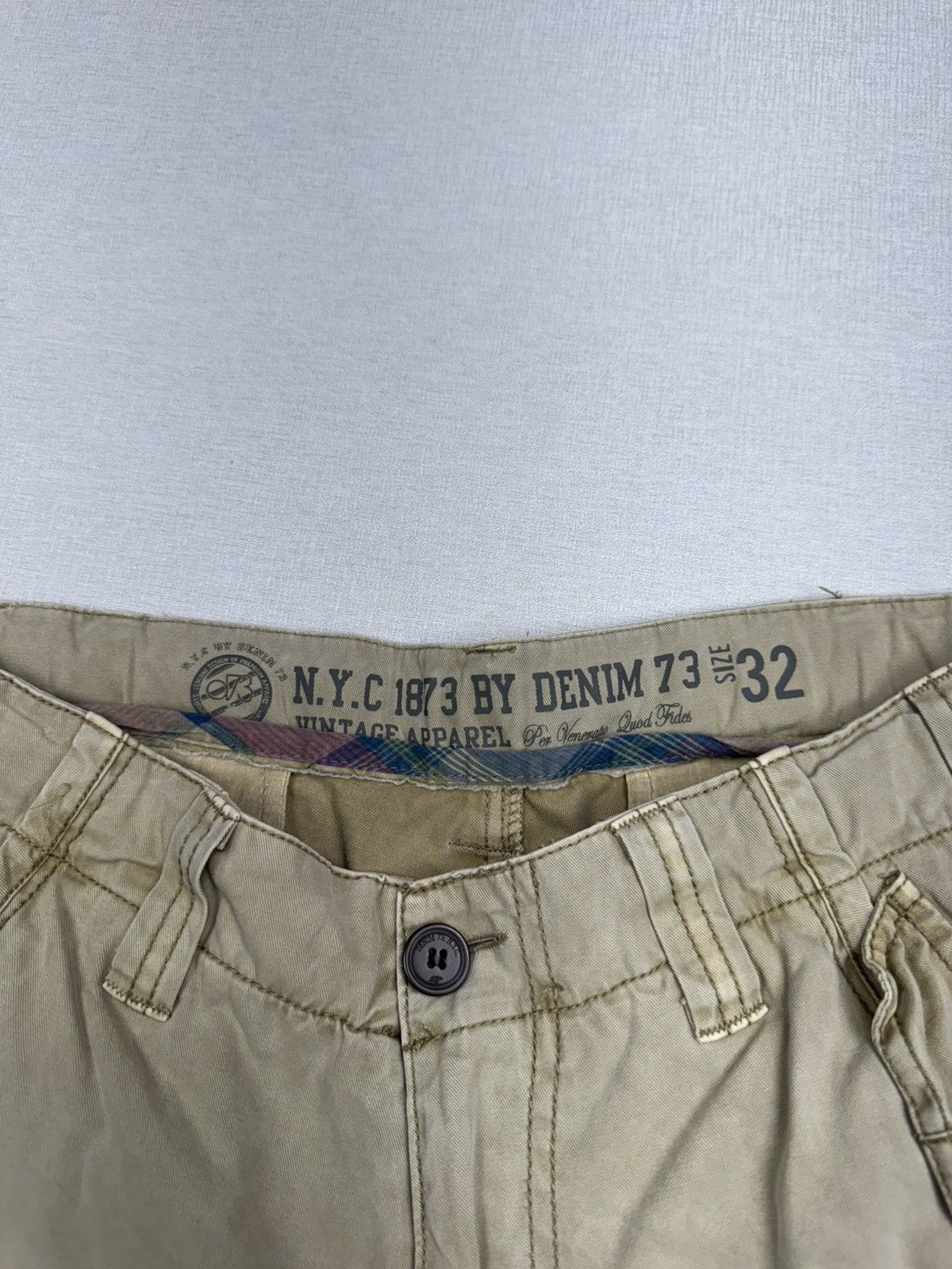 Vintage Men’s Vintage NYC 1873 Denim 73 Cargo Shorts size 32 Size US 32 / EU 48 - 4 Thumbnail