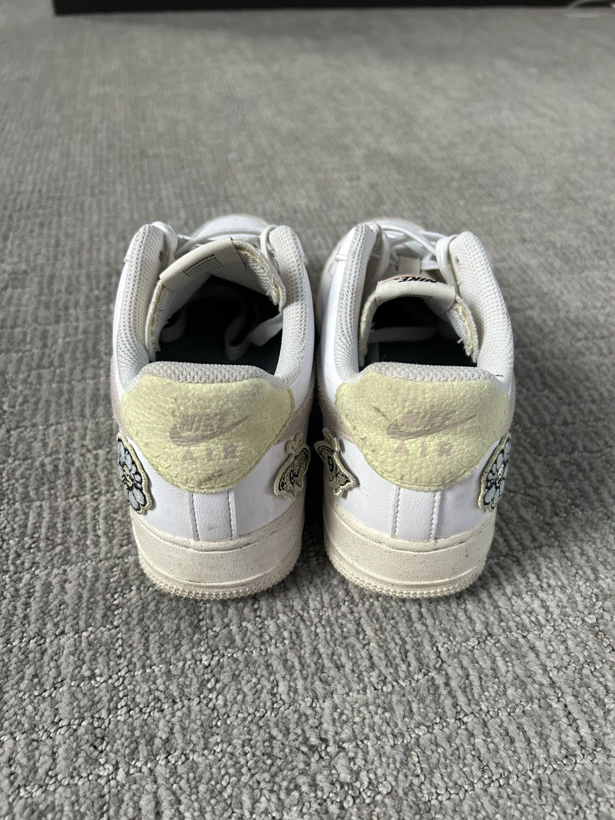 Nike Nike Air Force 1 Butterfly and Flower White and Pink Size US 8 / IT 38 - 4 Thumbnail