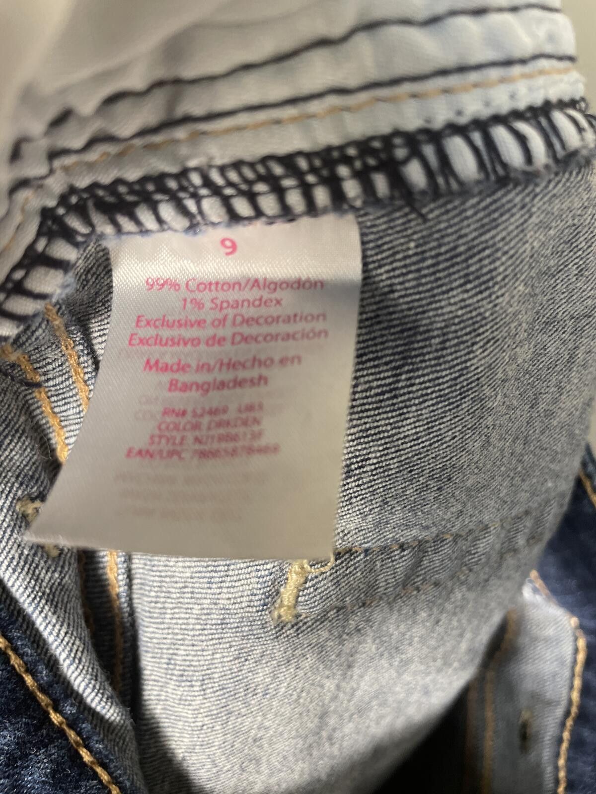 Other No Boundaries Mid Rise Mini Denim Skirt Women's Sz 9 Striped Size 28" / US 6 / IT 42 - 4 Thumbnail