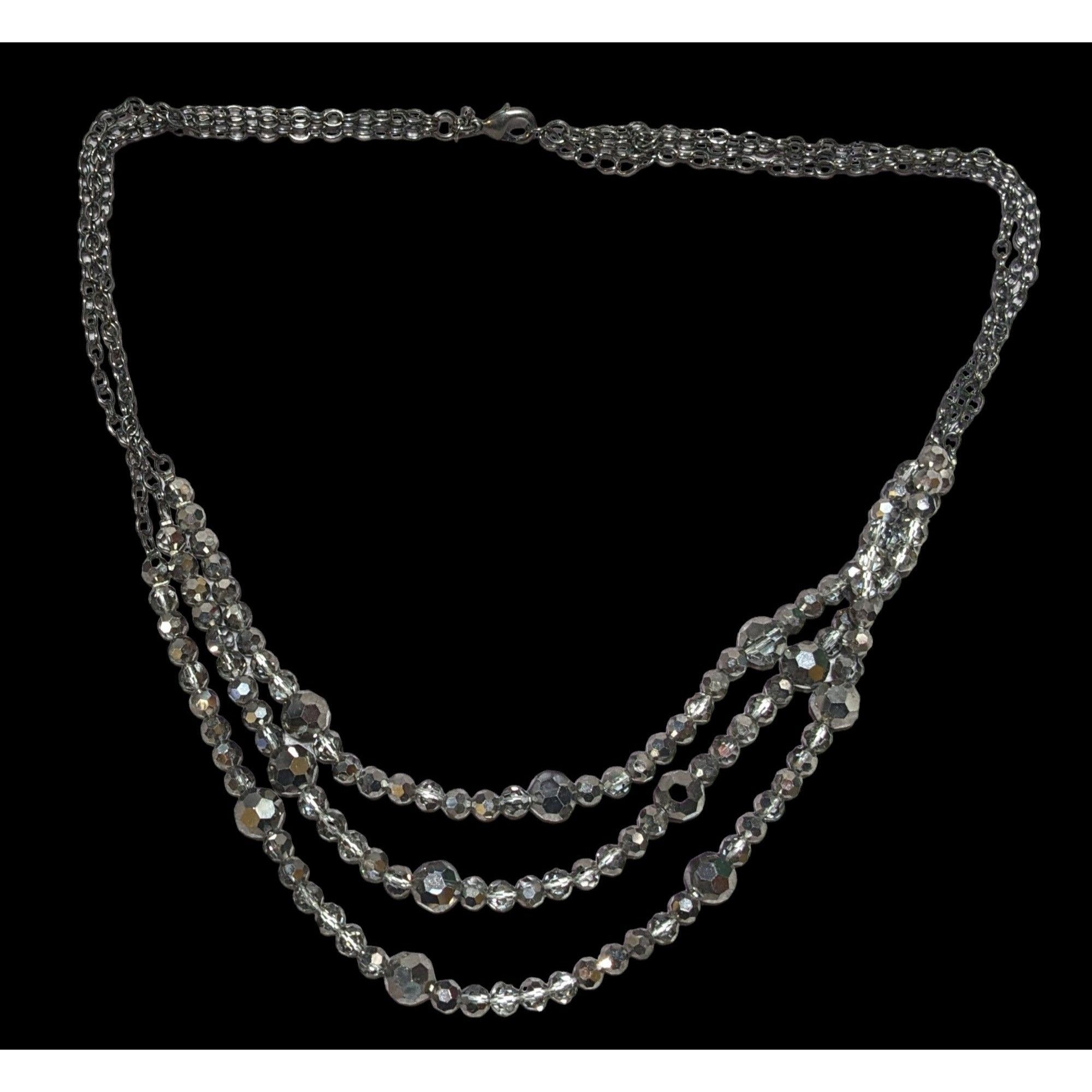 Other Glam Goth Multilayer Glass Beaded Necklace Size ONE SIZE - 2 Thumbnail