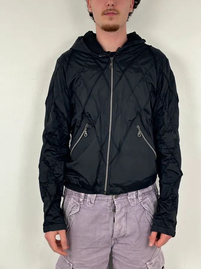 Marithe + Francois Girbaud AW2000 Marithé + François Girbaud Black Structure Hooded Jacket Size US S / EU 44-46 / 1 - 3 Thumbnail