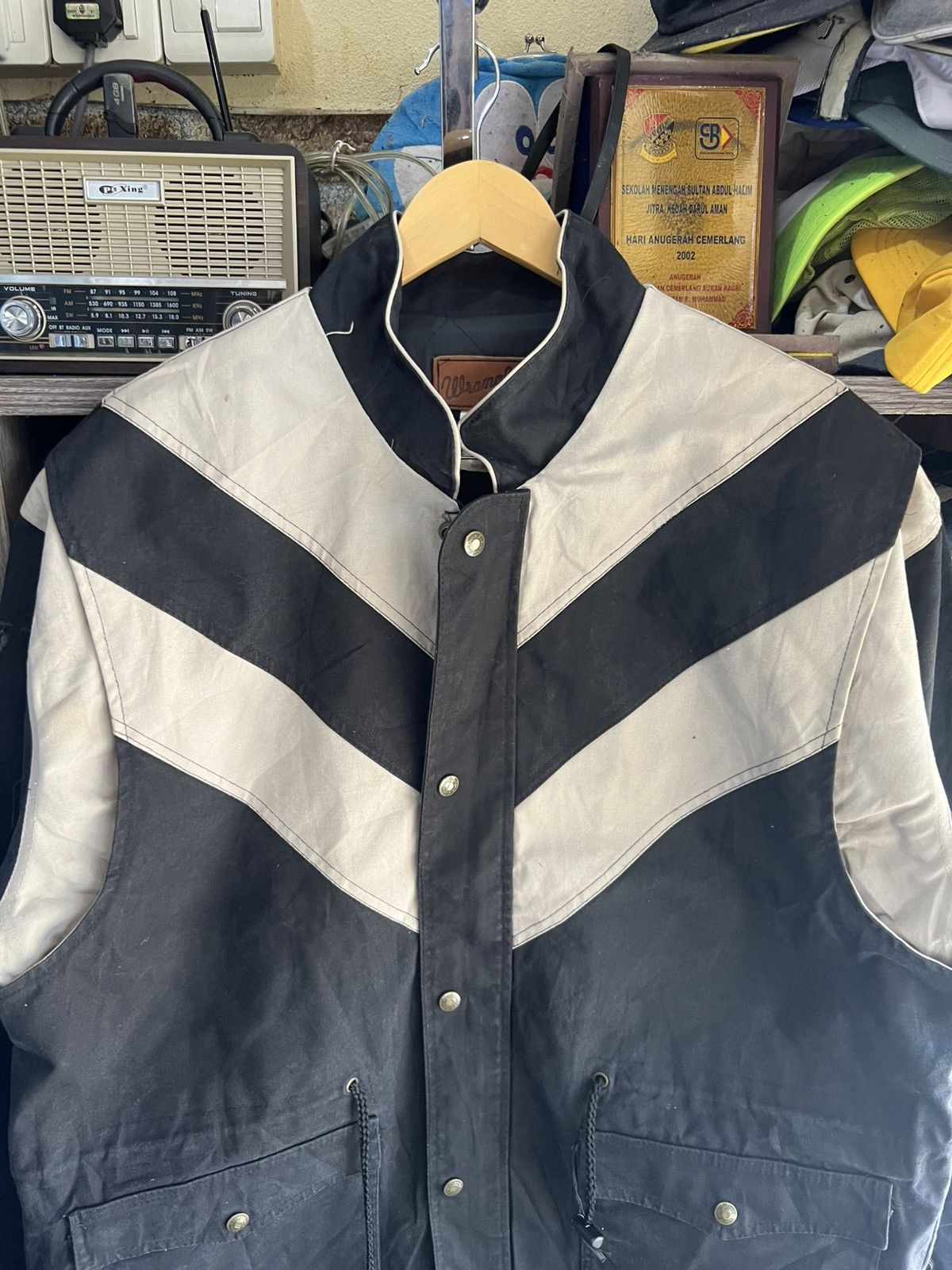 Wrangler 🔥Rare Vintage Wrangler Made in Usa Khaki Jacket Size US XL / EU 56 / 4 - 4 Thumbnail