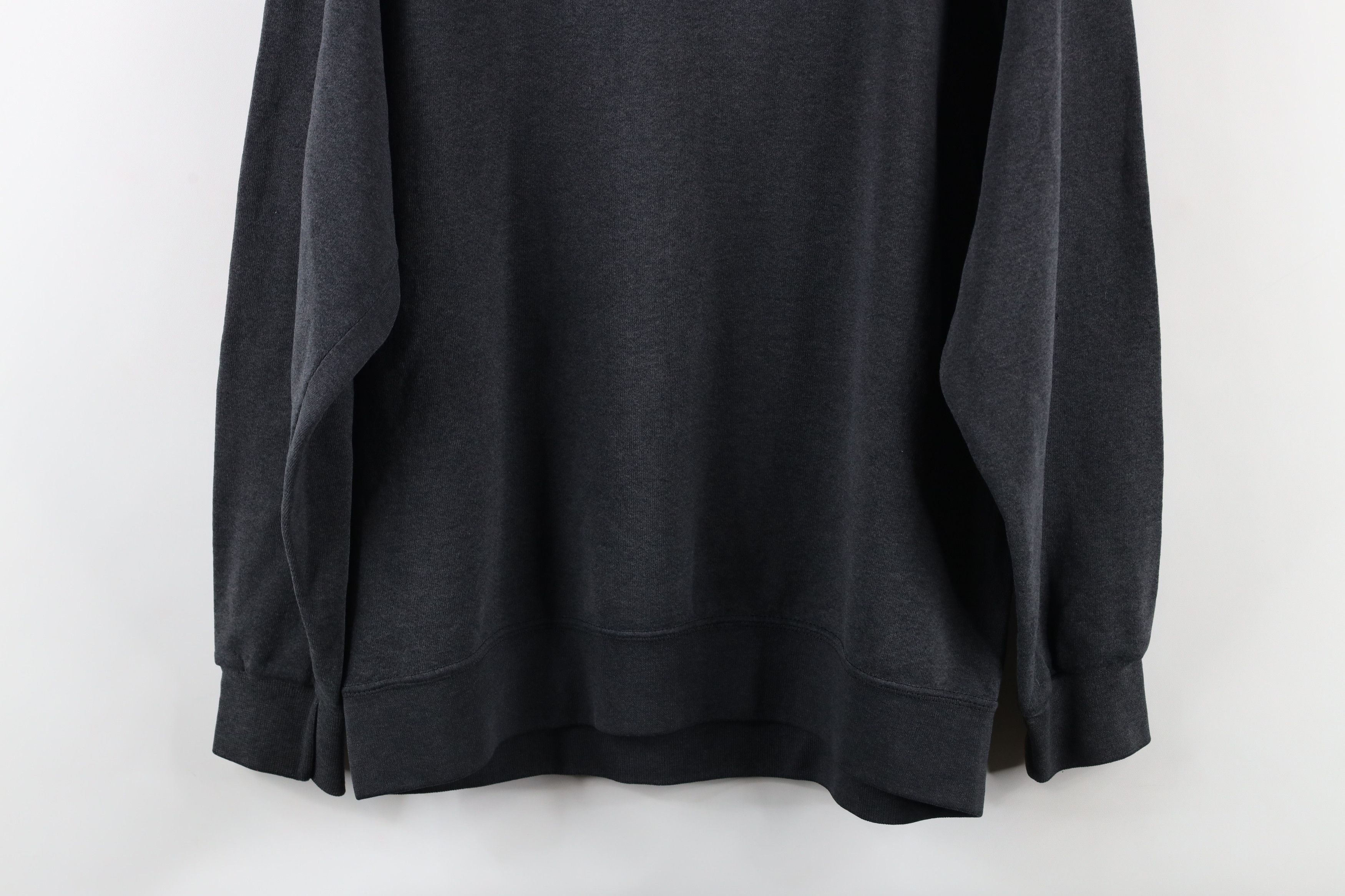 Vintage Vintage 90s Streetwear Blank Crewneck Sweatshirt Black USA Size US L / EU 52-54 / 3 - 10 Thumbnail