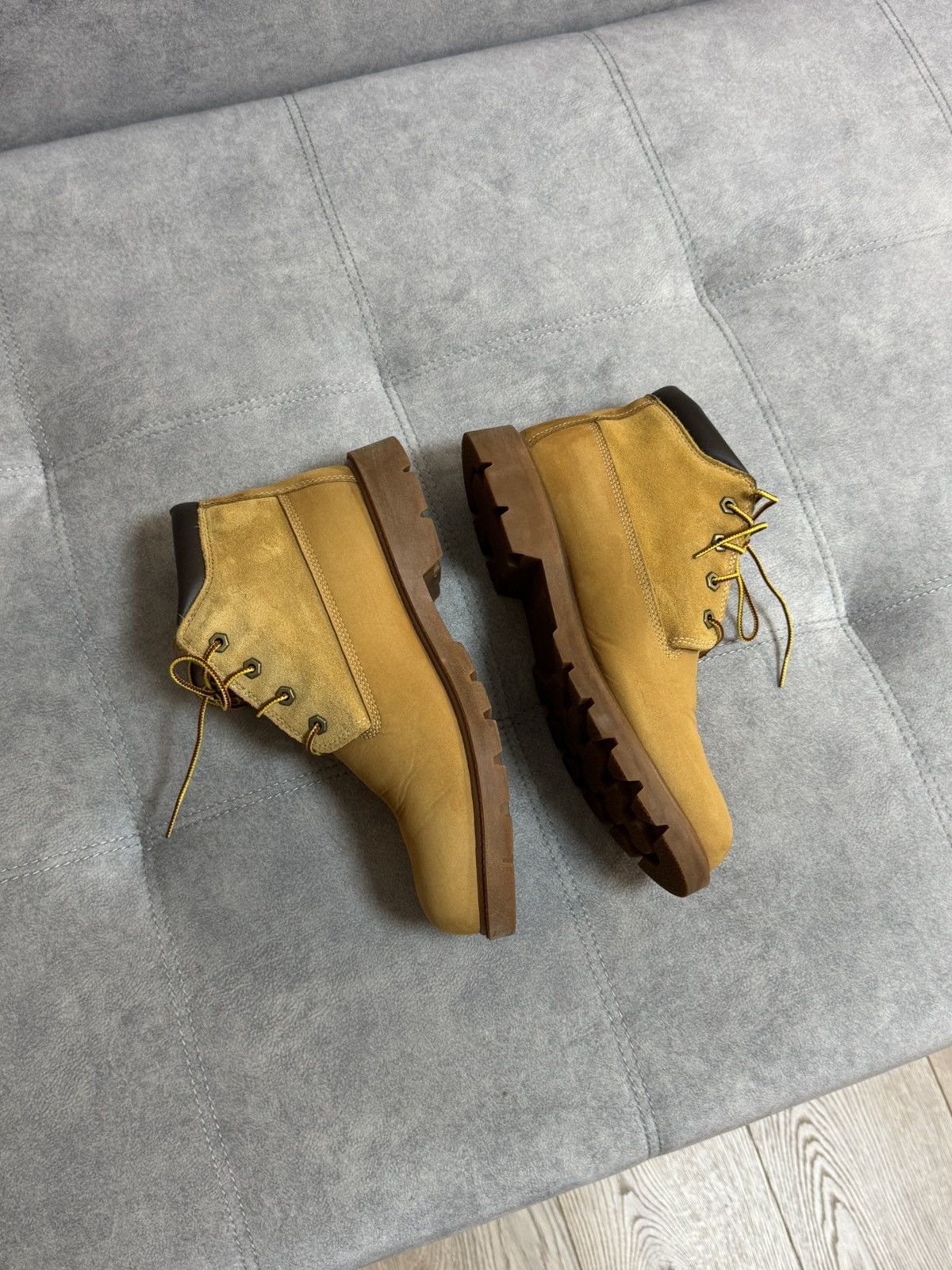 Timberland × Vintage Timberland ankle boots shoes suede leather 10 10.5 44.5 size Size US 10.5 / EU 43-44 - 7 Thumbnail