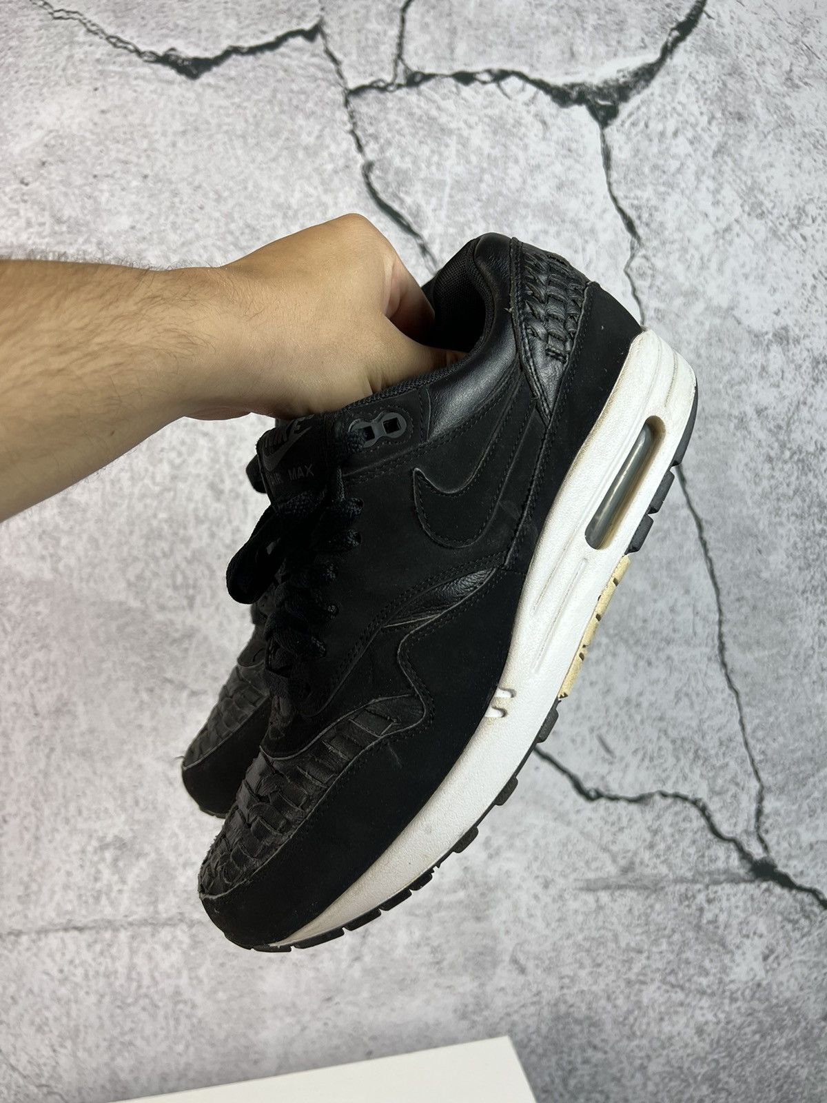 Nike Nike Air Max 1 Woven 'White Black' mans Sneakers Size 10 Size US 10 / EU 43 - 2 Thumbnail