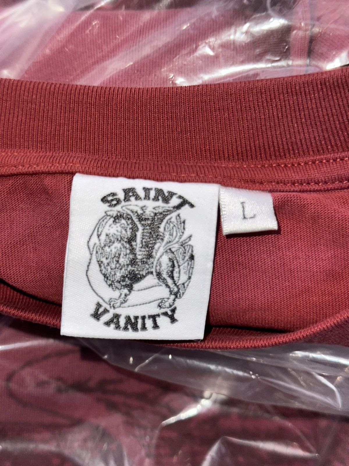 Saint Vanity Saint Vanity "Griffin" Burgundy T-Shirt size L Size US L / EU 52-54 / 3 - 2 Thumbnail