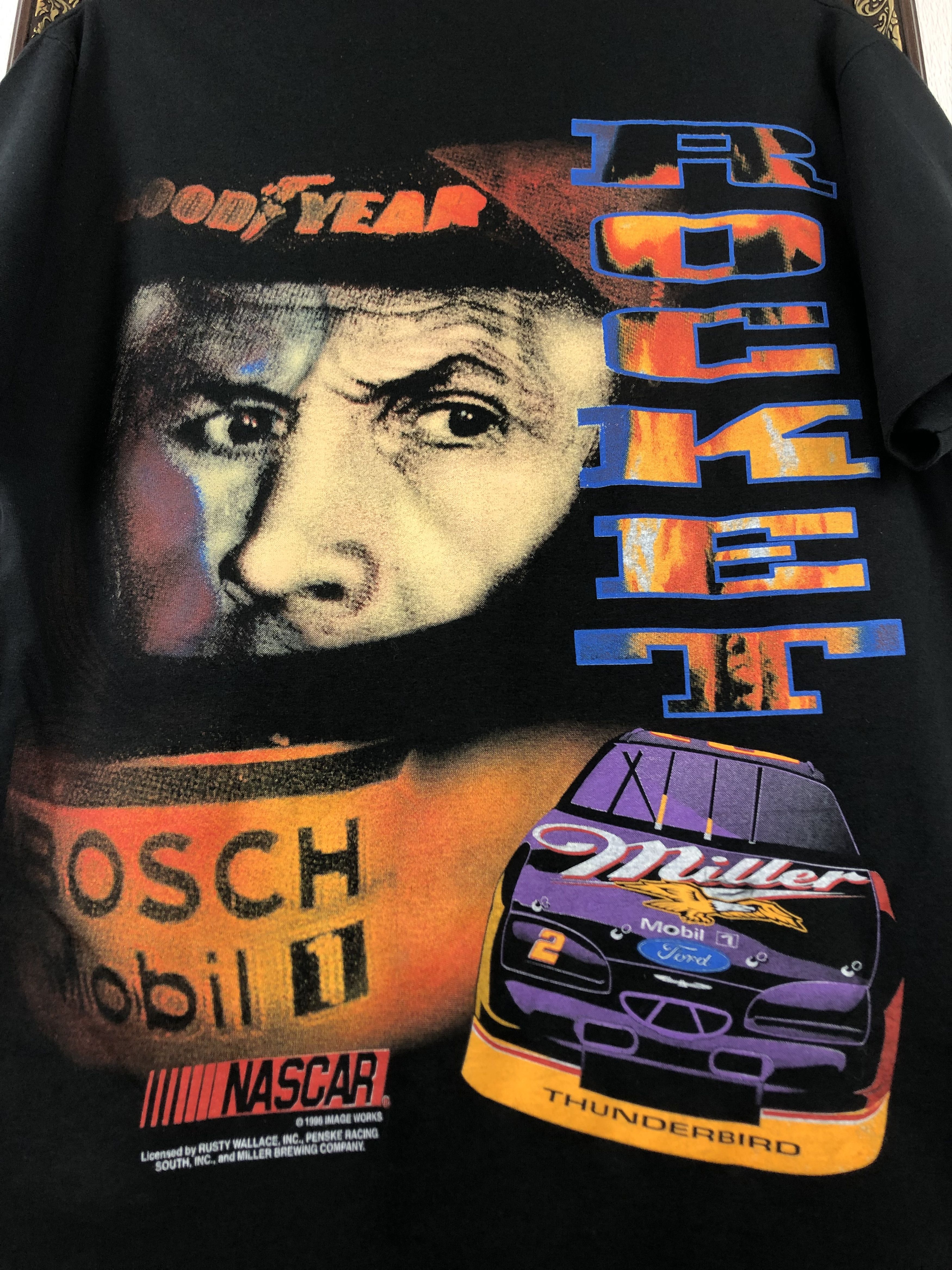 Vintage Vintage Rusty Wallace Shirt Rocket Nascar Miller Racing Tee Size US M / EU 48-50 / 2 - 12 Thumbnail