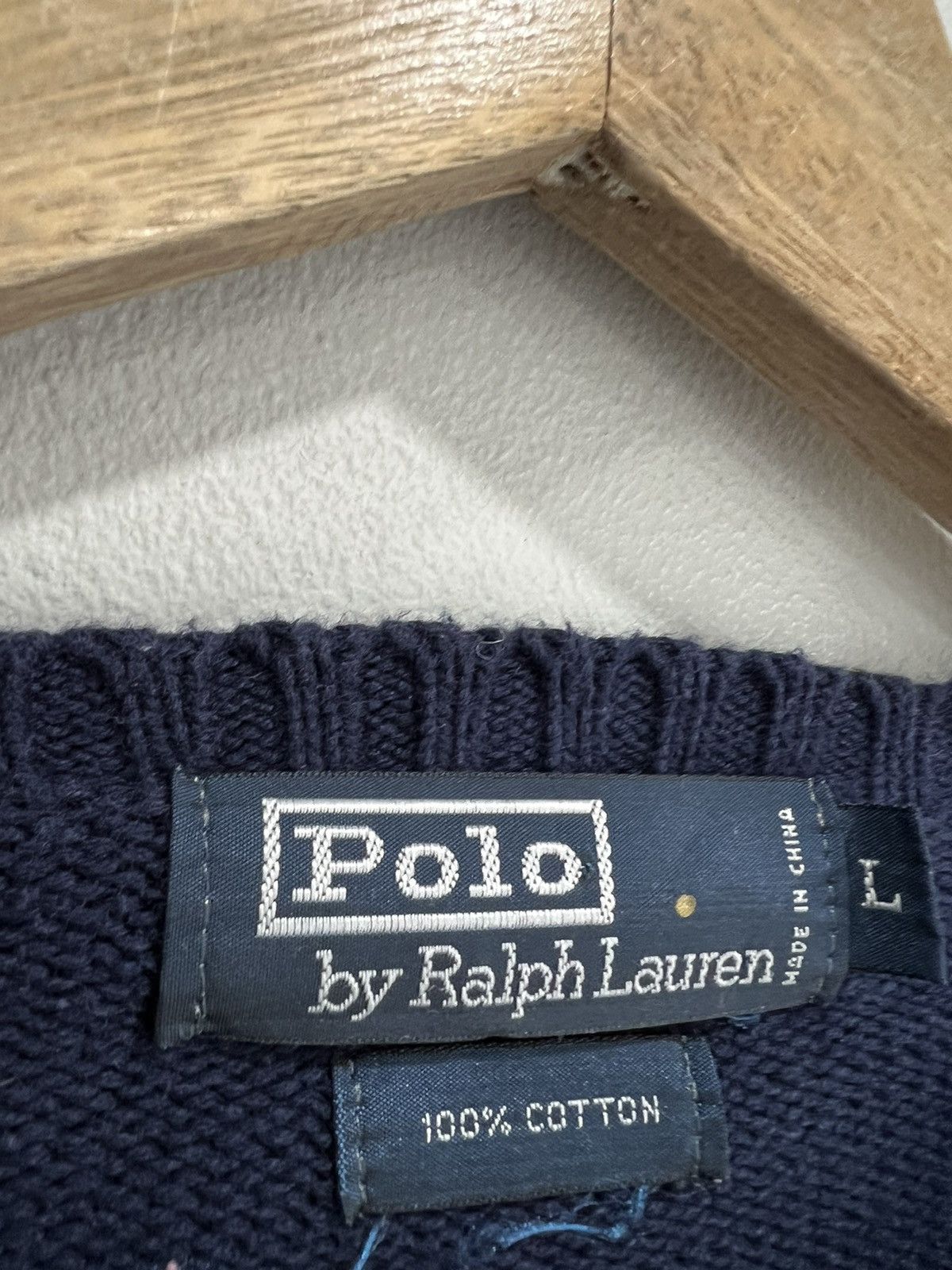 Ralph Lauren × Vintage Vintage Ralph Lauren Argyle Knit Sweater Green L Size US L / EU 52-54 / 3 - 3 Thumbnail