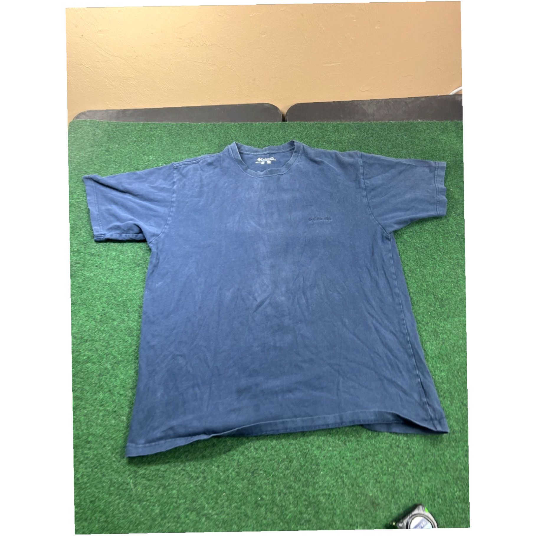 Vintage Columbia Men’s Graphic Cotton T-Shirt XXL Navy Shirt Work Outdoors Size US XXL / EU 58 / 5 - 1 Thumbnail