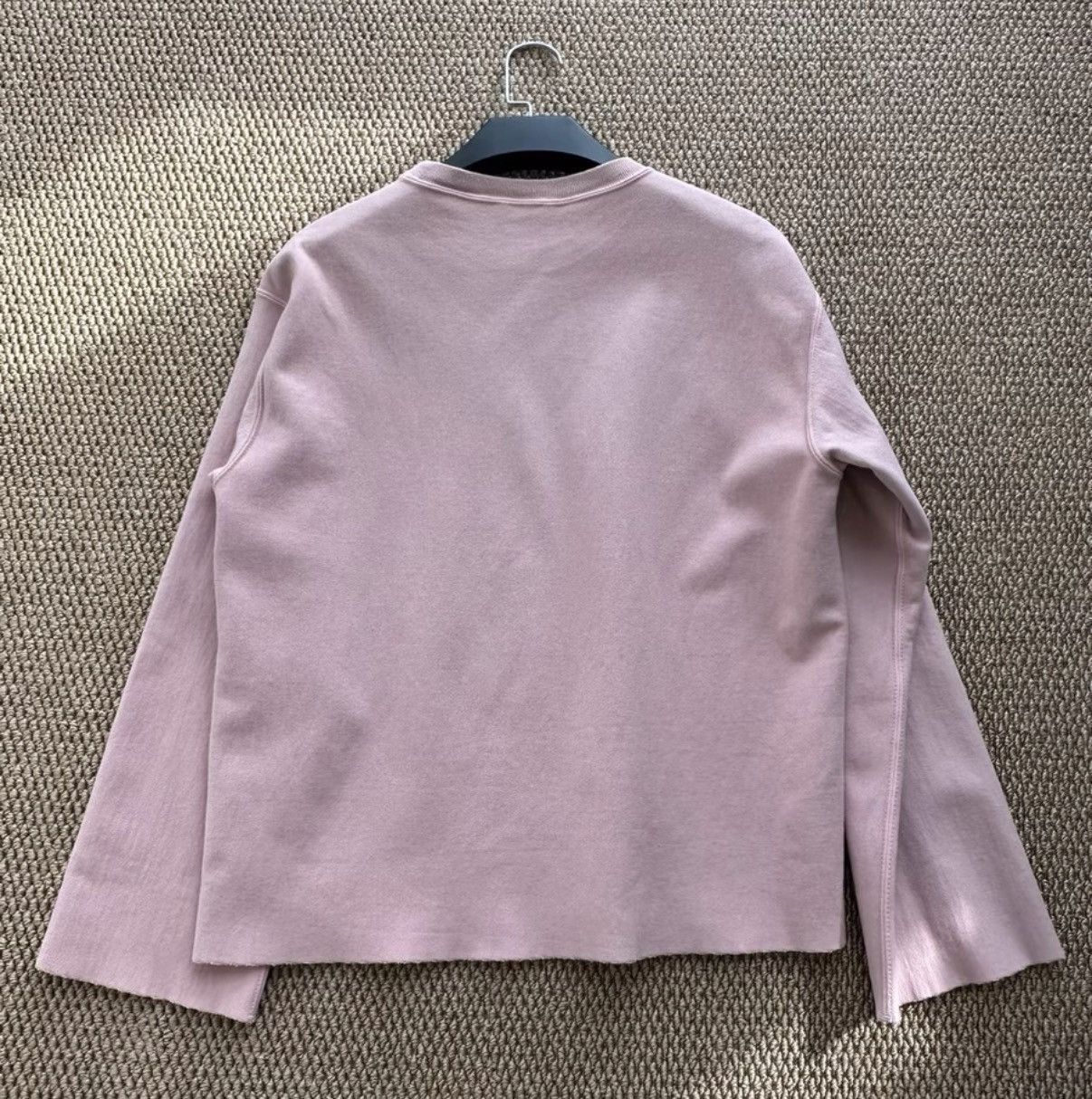 Auralee AURALEE Light Pink Flared Sleeve Crew Neck Sweatshirt K23 Size US S / EU 44-46 / 1 - 6 Thumbnail