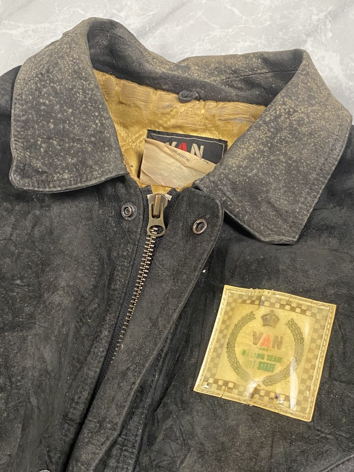 Van Rare Vintage Van Suede Leather Biker Rocker Jacket Size US M / EU 48-50 / 2 - 8 Thumbnail