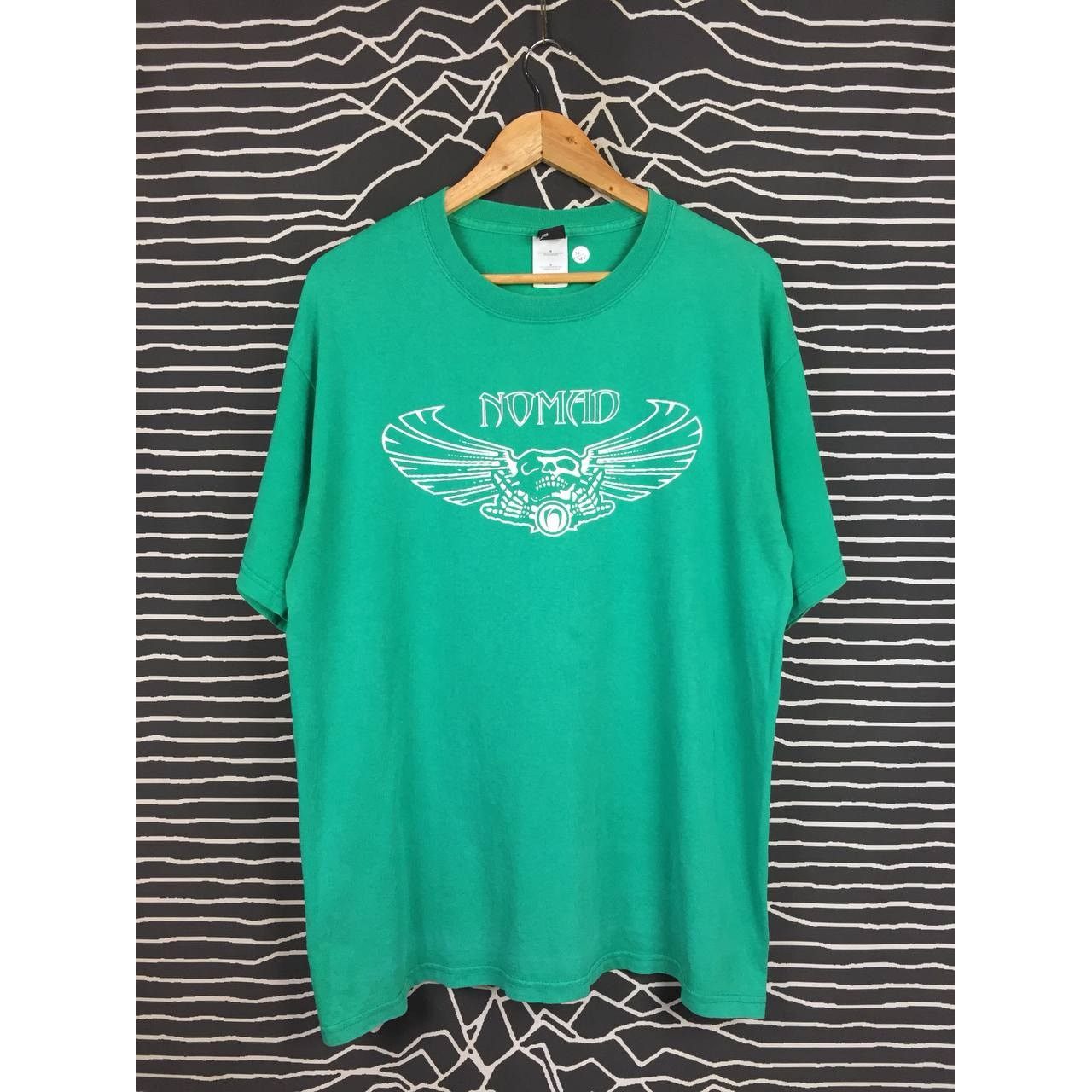 Nomad × Vintage Vtg Nomad Skateboards Winged Skull Graphic Tee Size L Size US L / EU 52-54 / 3 - 1 Thumbnail
