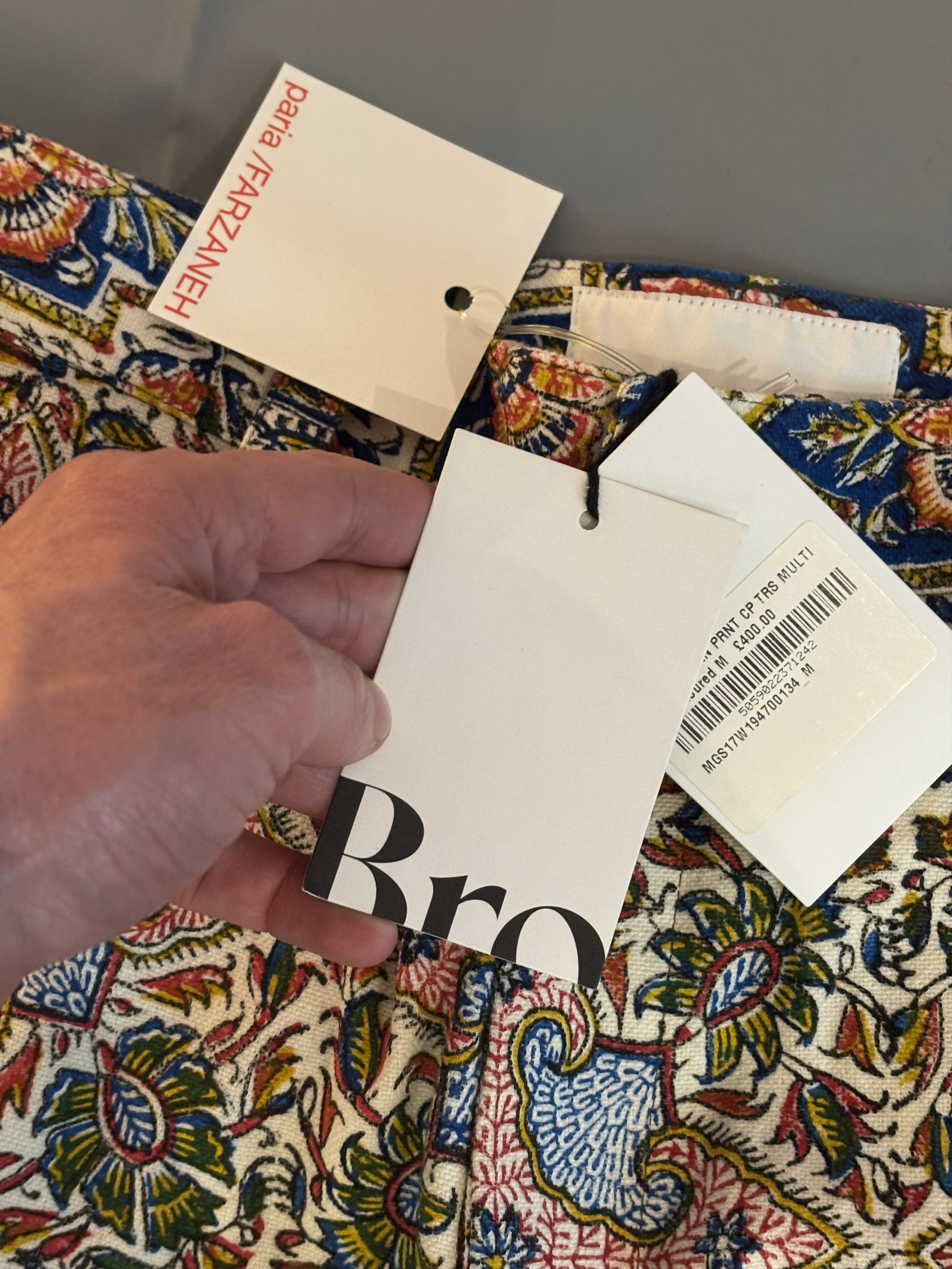 Paria Farzaneh Pantalon cargo à motifs Paria Farzaneh neuf avec étiquette Size US 32 / EU 48 - 12 Thumbnail