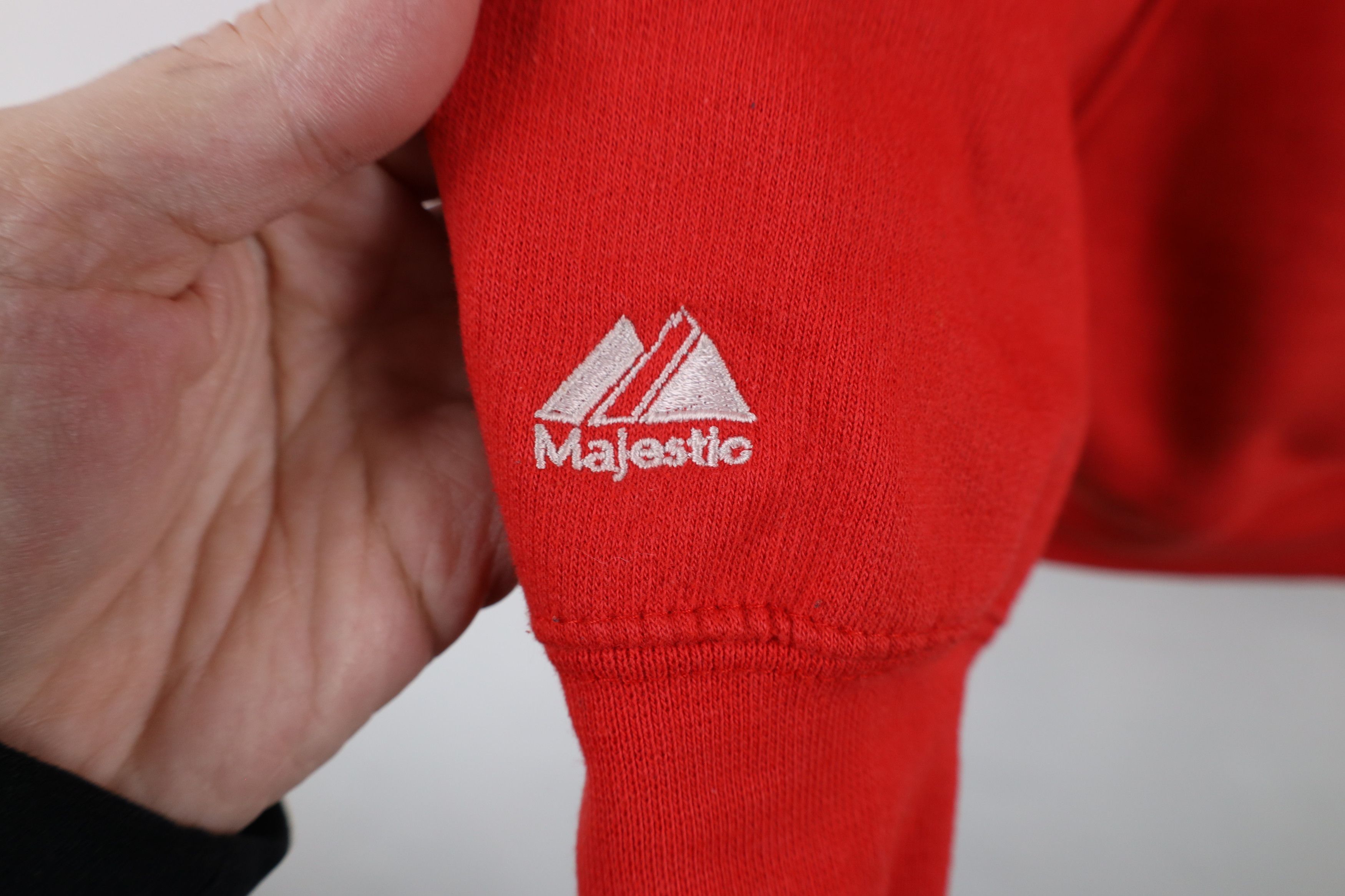Majestic × Vintage Vintage Majestic Detroit Red Wings Hockey Hoodie Sweatshirt Size M / US 6-8 / IT 42-44 - 4 Thumbnail