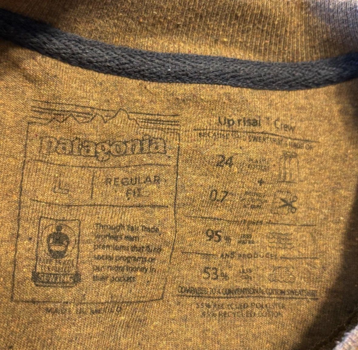 Patagonia Patagonia P-6 Logo Uprisal Crew Sweatshirt — Brown (Size L) Size US L / EU 52-54 / 3 - 4 Thumbnail
