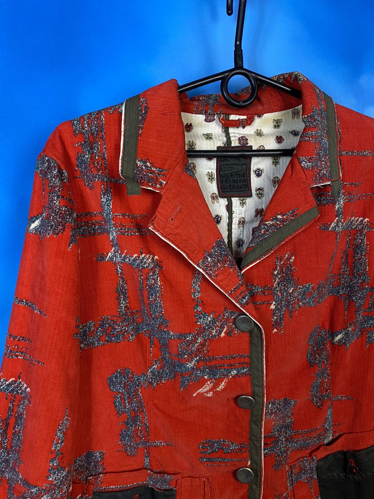 Marithe + Francois Girbaud × Vintage Marithe Francois Girbaud rare exclusive velour blazer y2k Size XL / US 12-14 / IT 48-50 - 3 Thumbnail