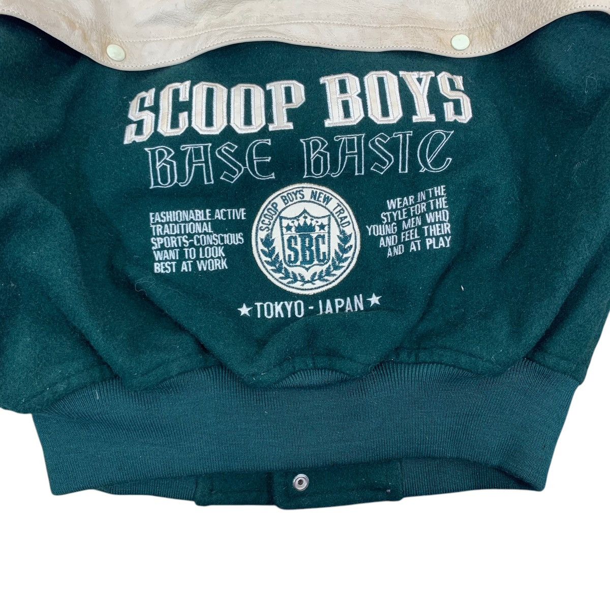 Other VINTAGE SCOOP BOYS VARSITY LEATHER BOMBER JACKET HOODIE Size US M / EU 48-50 / 2 - 11 Thumbnail