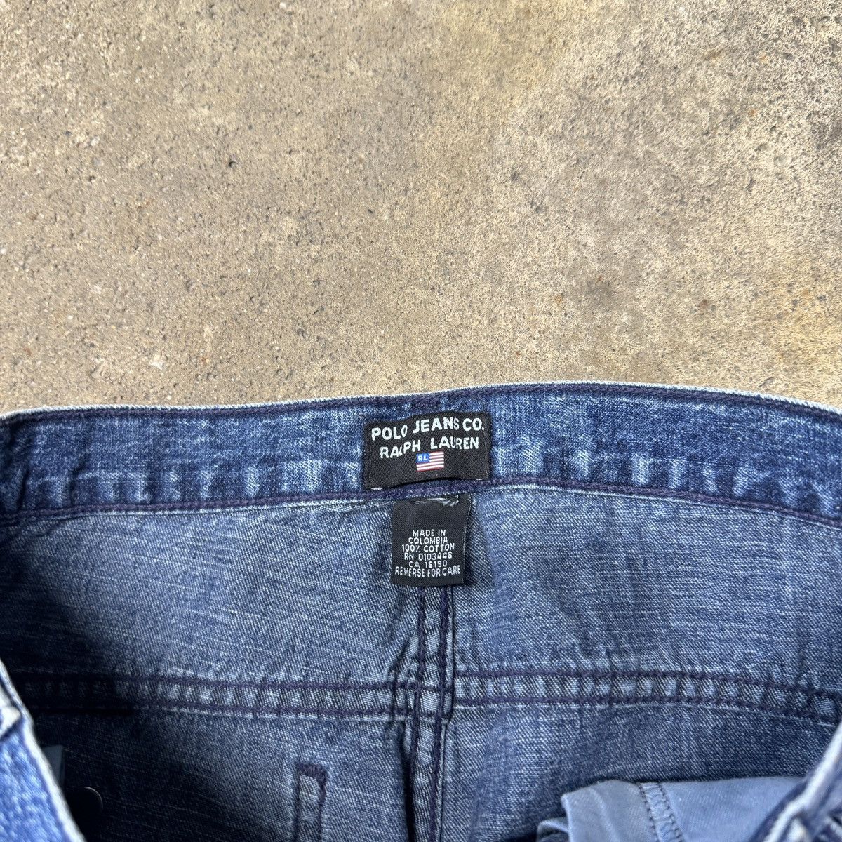 Vintage VINTAGE POLO JEANS BAGGY CARGO SKATER DENIM JEANS 28x29in Size US 28 / EU 44 - 6 Thumbnail