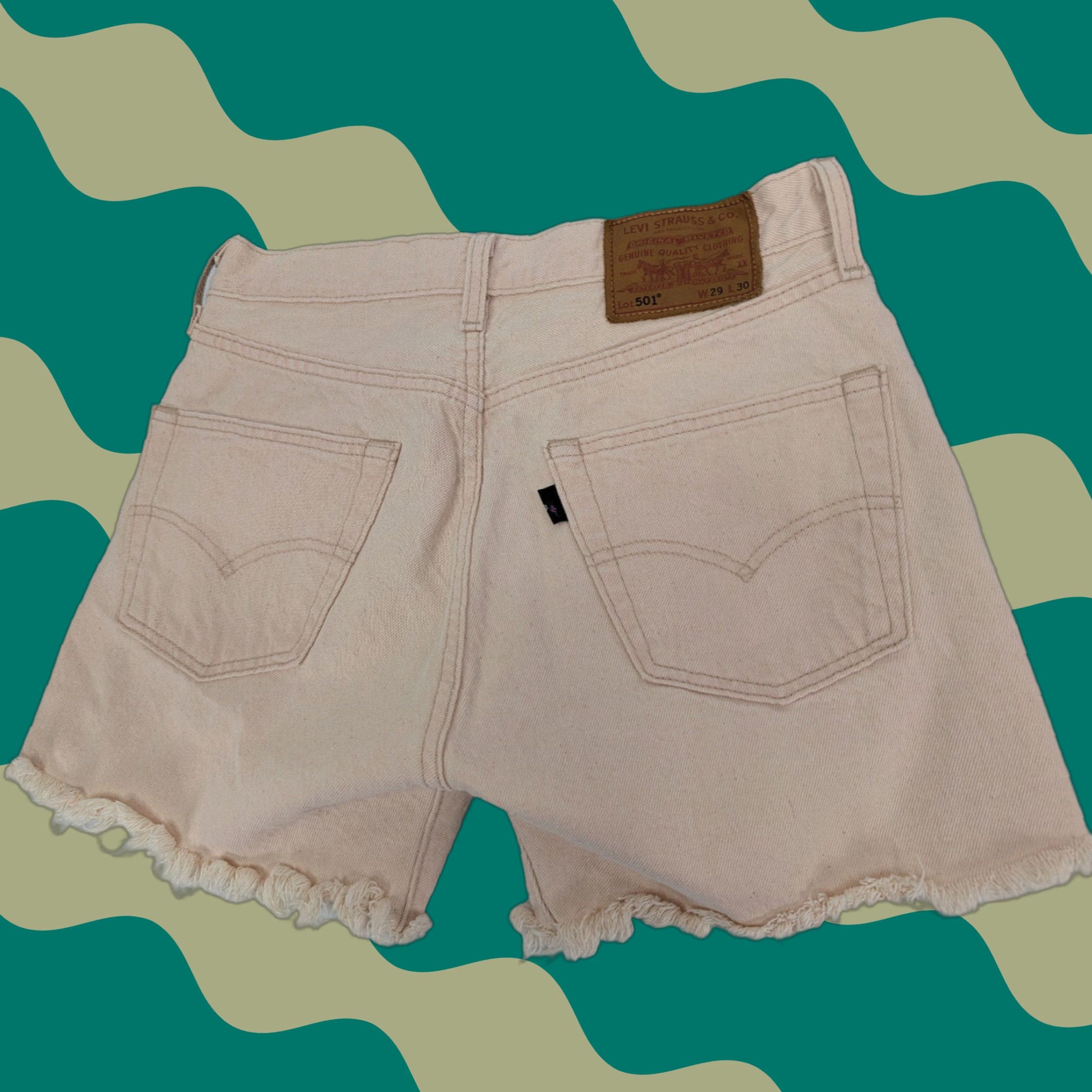 Levi's Levi’s Fresh Collection Shorts Pink 501 Button Fly Cut Off Size 29 Size US 29 - 1 Thumbnail