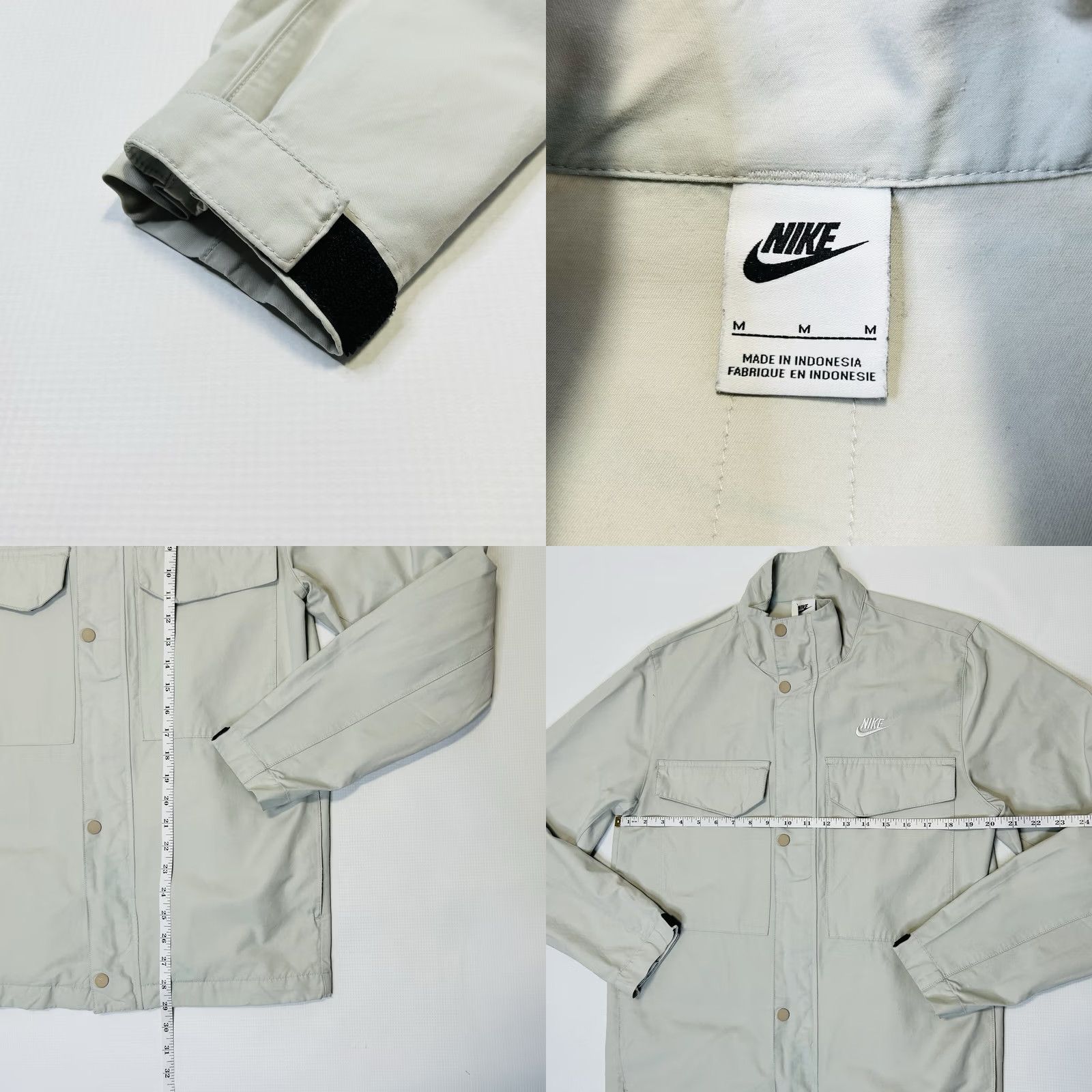 Nike Nike M65 Field Jacket Mens Size M Beige White Military Style Jacket Size US M / EU 48-50 / 2 - 8 Thumbnail