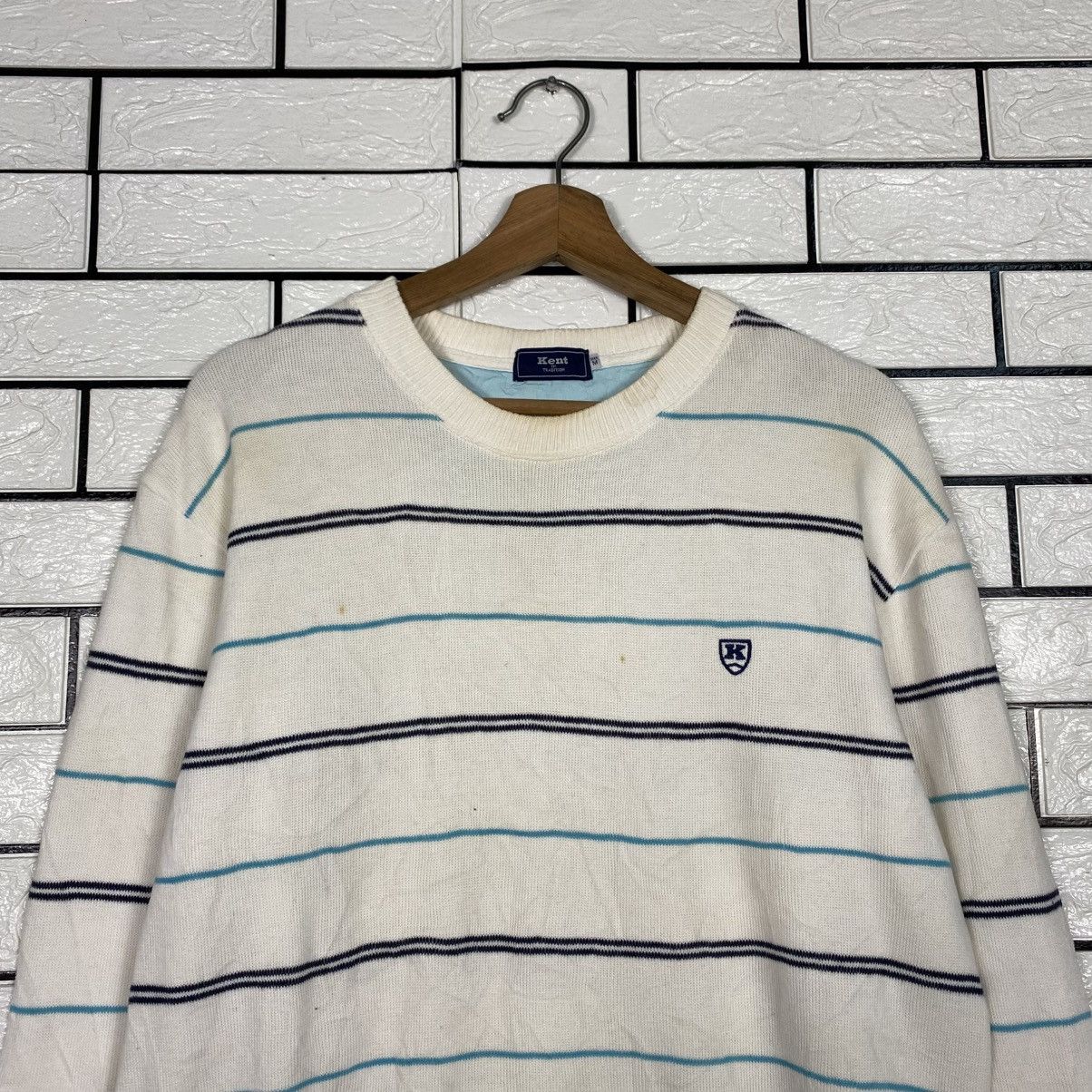 Japanese Brand 📌Vintage Sweatshirt Kent Striped Design Issey Miyake Size US M / EU 48-50 / 2 - 4 Thumbnail