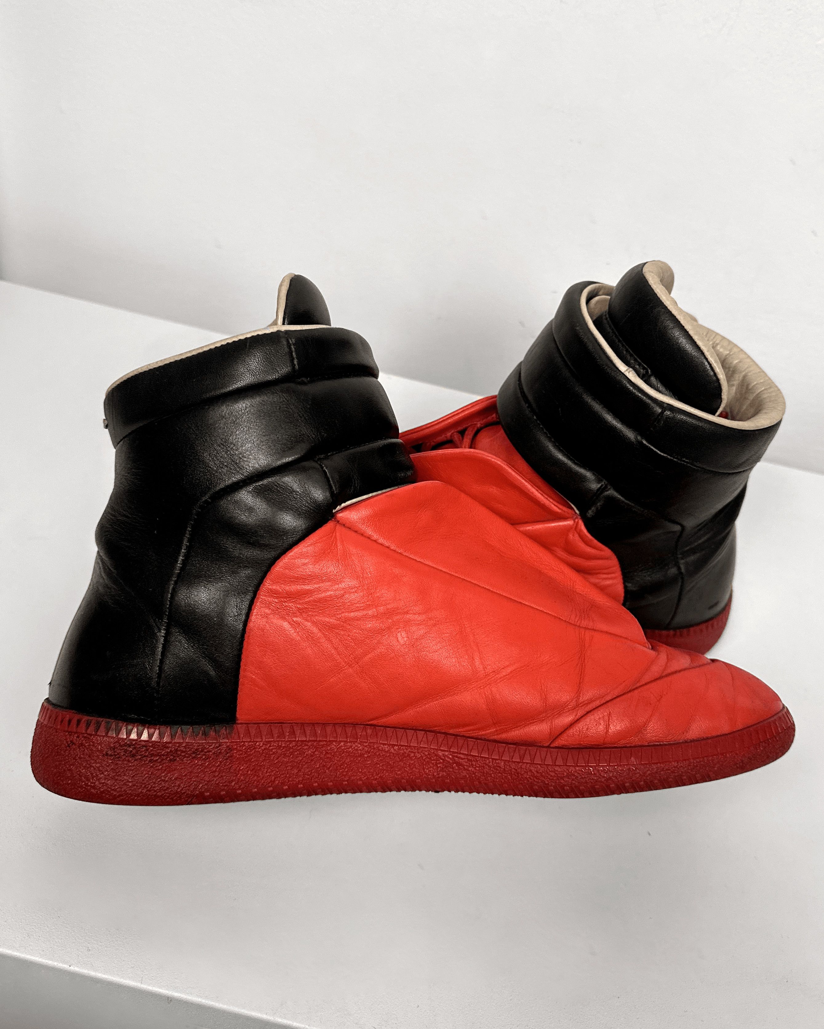 Maison Margiela Maison Margiela Future High Red Black Sneakers Size US 7.5 / EU 40-41 - 6 Thumbnail