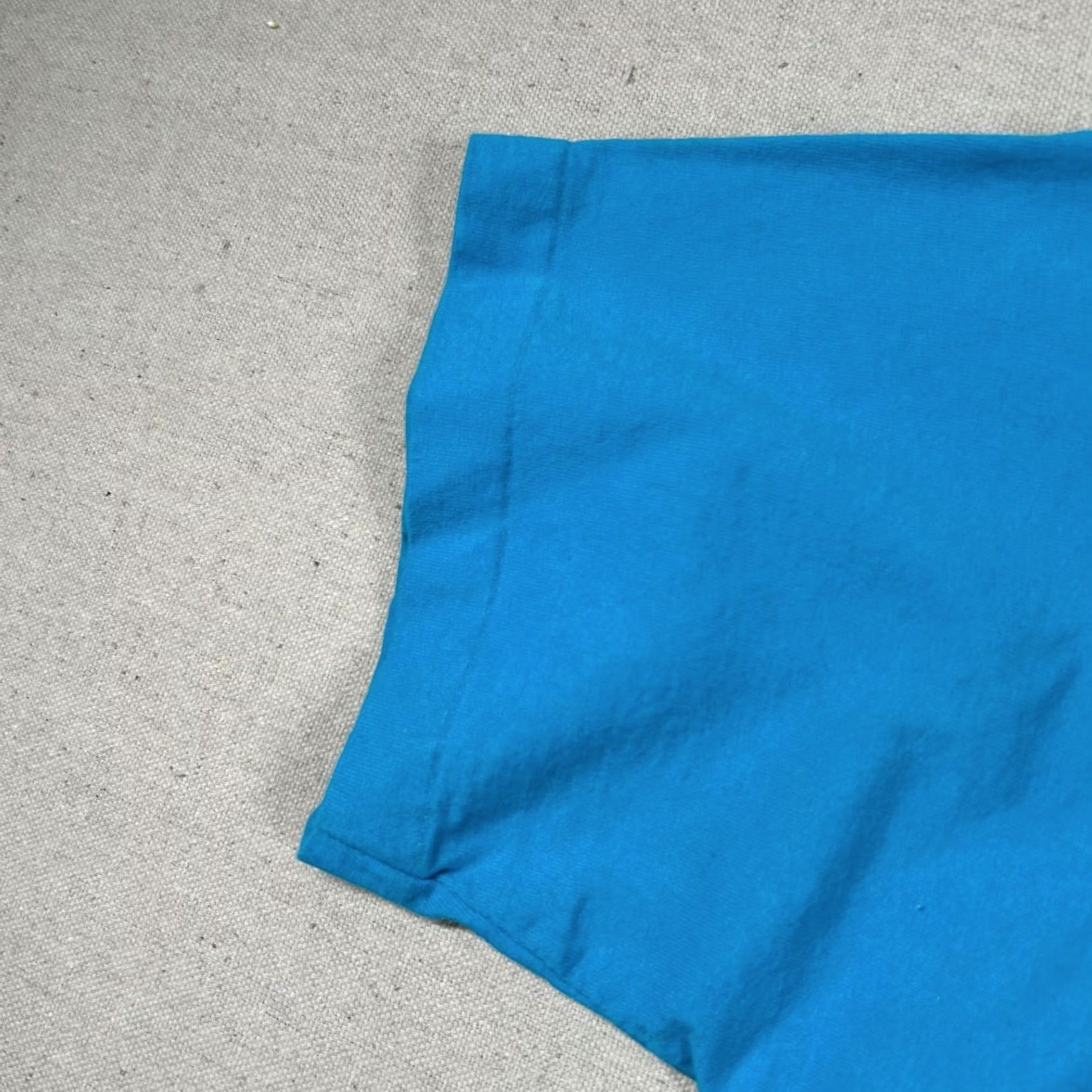 Fruit Of The Loom VINTAGE Fruit of the Loom Shirt Mens 2XL Crew Neck Short Sleeve Blue Cotton Knit 80s 90s Obscure Fun USA Size US XXL / EU 58 / 5 - 6 Thumbnail