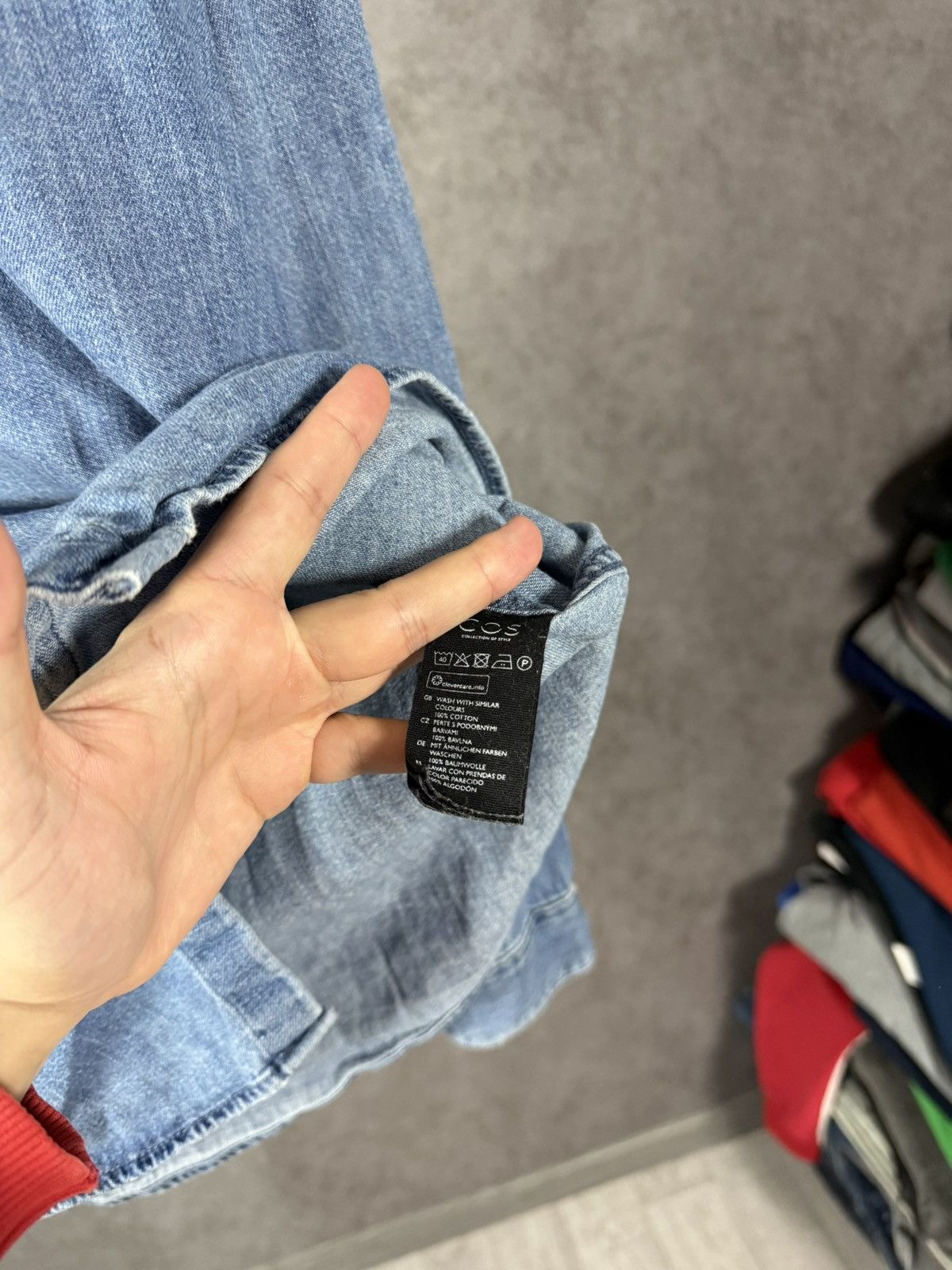 Cos COS designer denim shirt Size US L / EU 52-54 / 3 - 4 Thumbnail