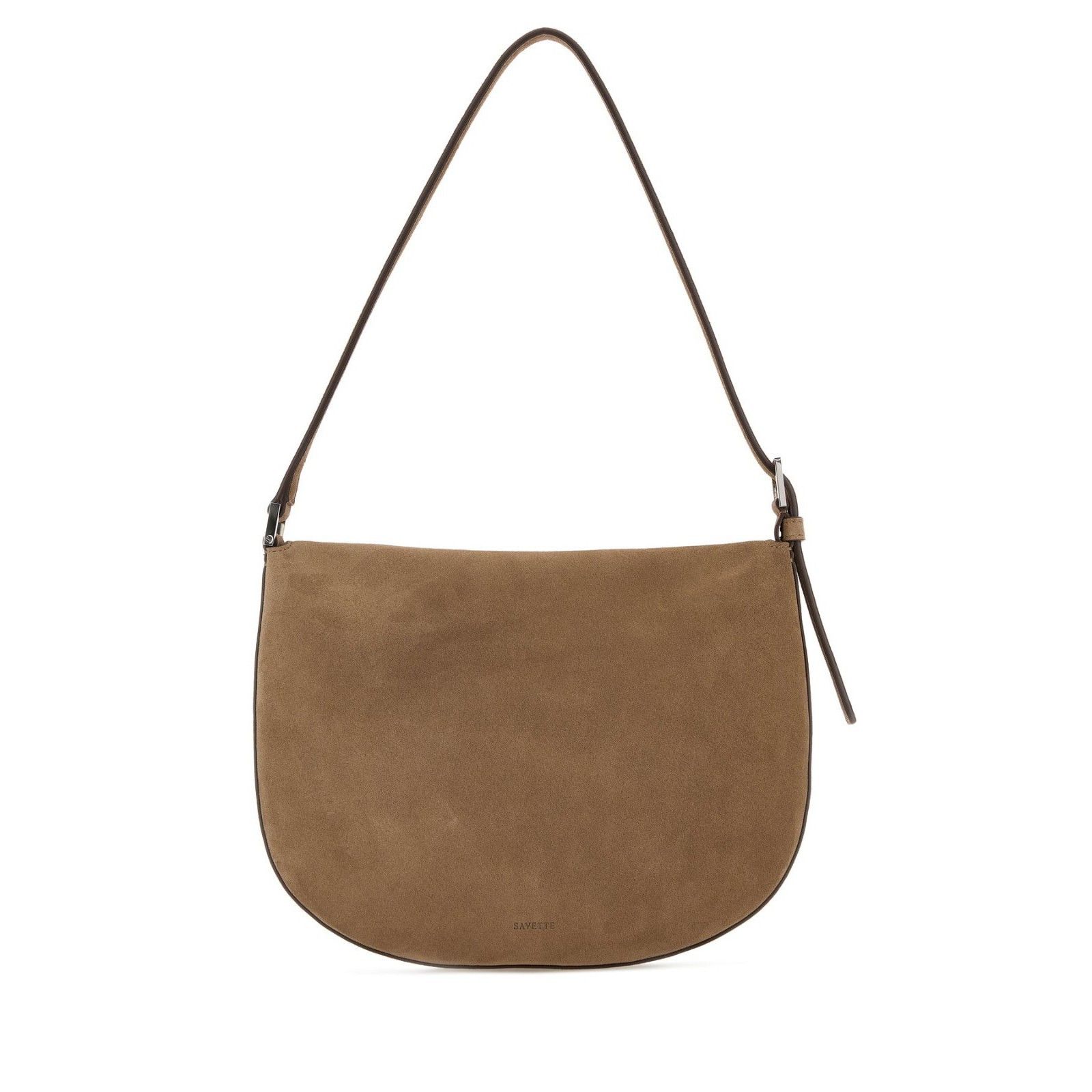 Savette SAVETTE Tondo Small Beige Suede Crossbody Bag New And Authen Size ONE SIZE - 3 Thumbnail