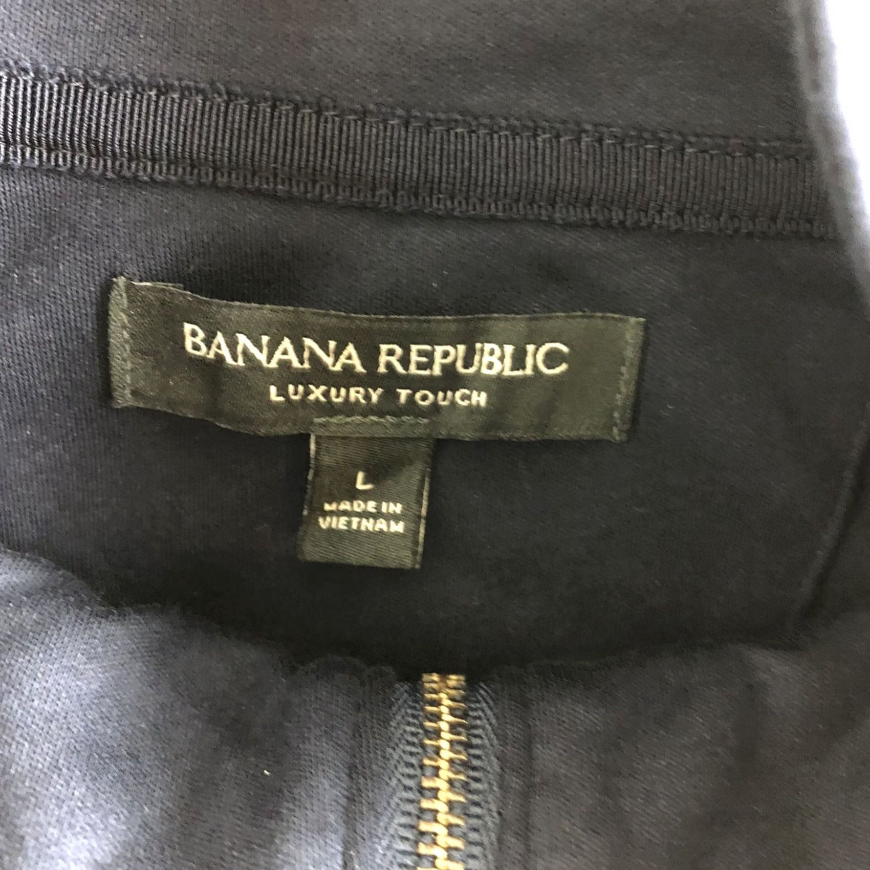 Banana Republic Banana Republic Pullover Shirt Men Large Blue Striped Cotton Mock Neck Zip Quarter ZIP All Seasons Winter Summer Spring Fall Luxury Touch Size US L / EU 52-54 / 3 - 5 Thumbnail
