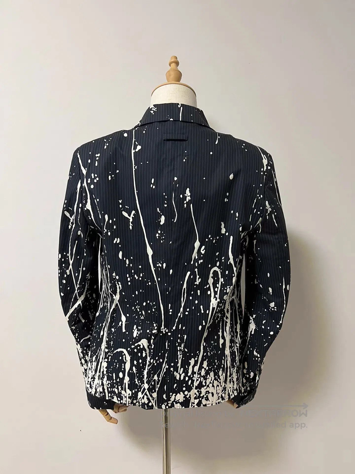 Jean Paul Gaultier Black Splatter Print Long Sleeve Button. Size US M / EU 48-50 / 2 - 3 Thumbnail