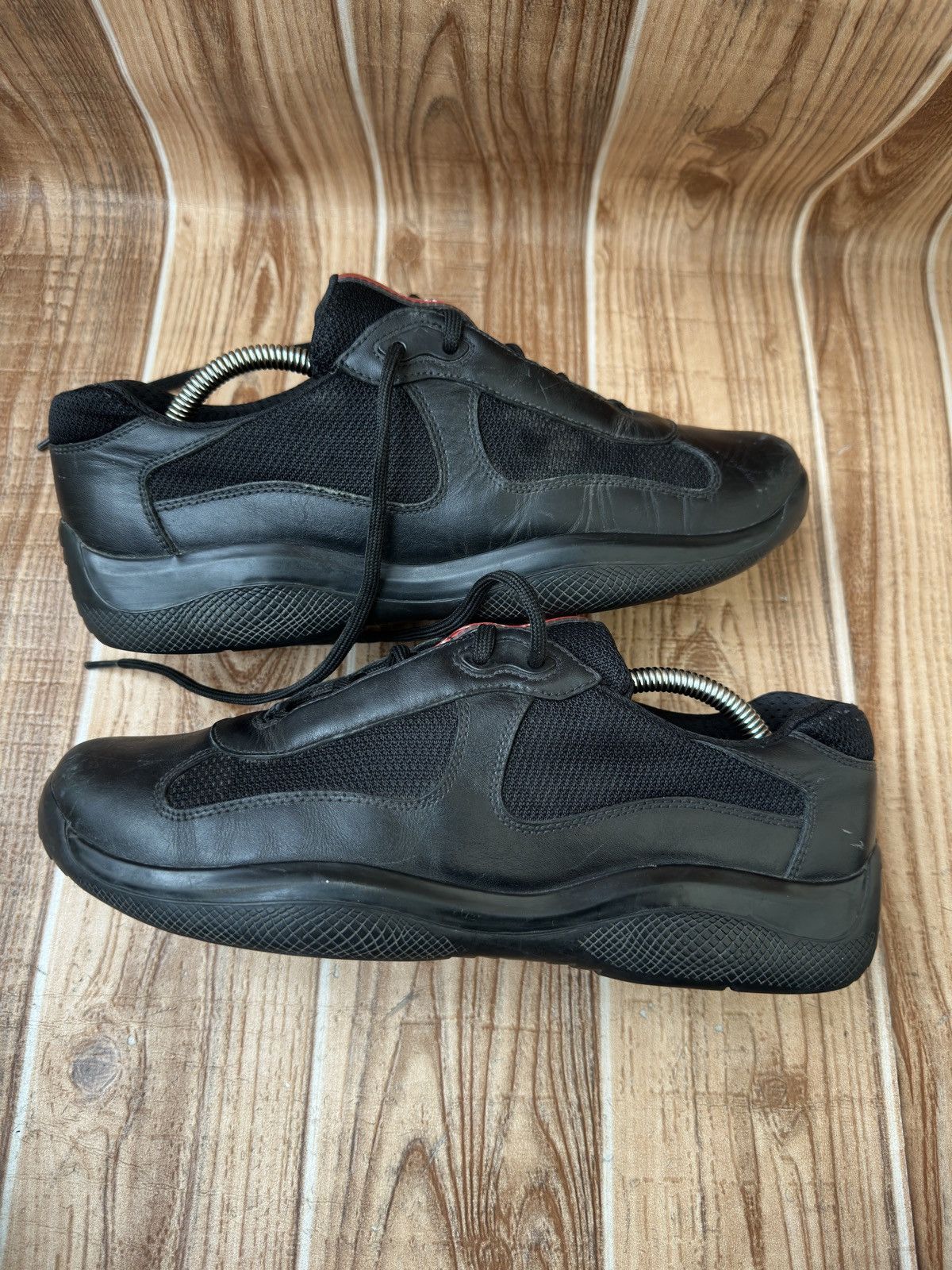 Prada Prada America's Cup Red Tab Leather Sneaks PS0906 Size US 7.5 / EU 40-41 - 12 Thumbnail