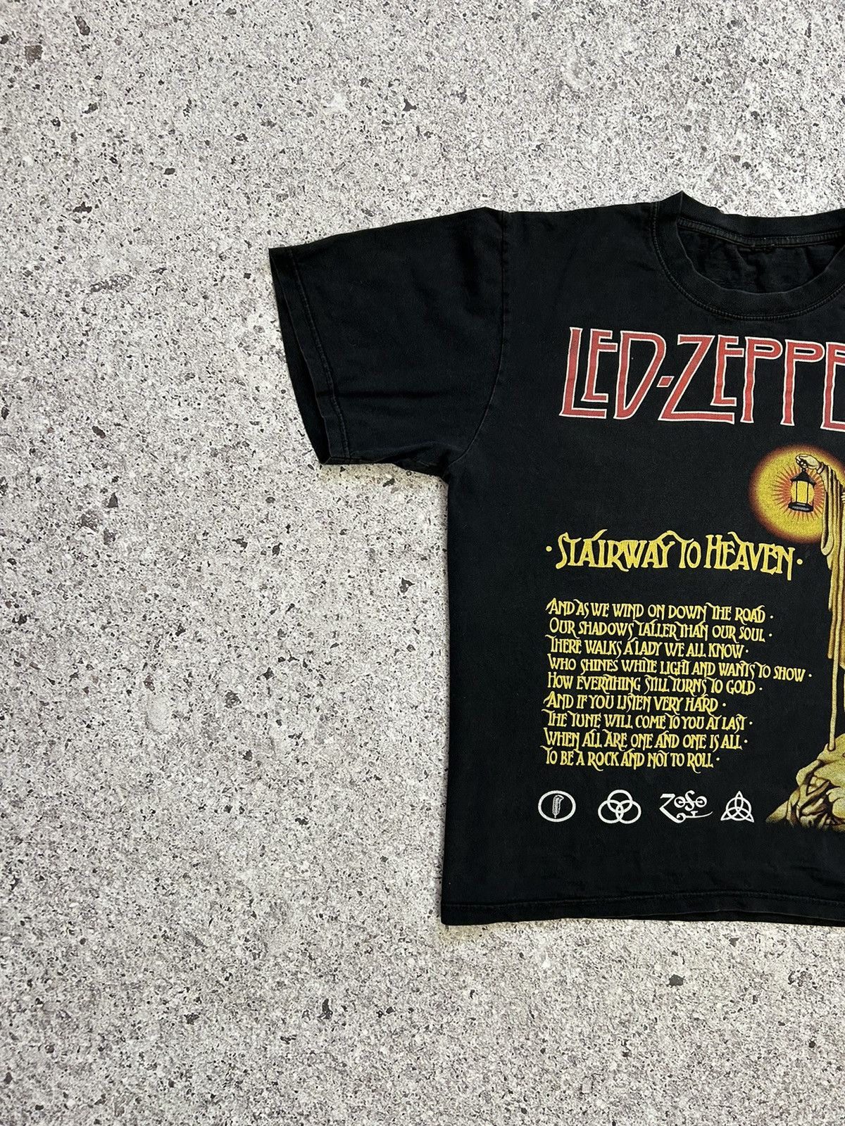 Band Tees × Led Zeppelin × Vintage Vintage 90’s Led Zeppelin Stairway To Heaven Band T-shirt Size US XXL / EU 58 / 5 - 4 Thumbnail