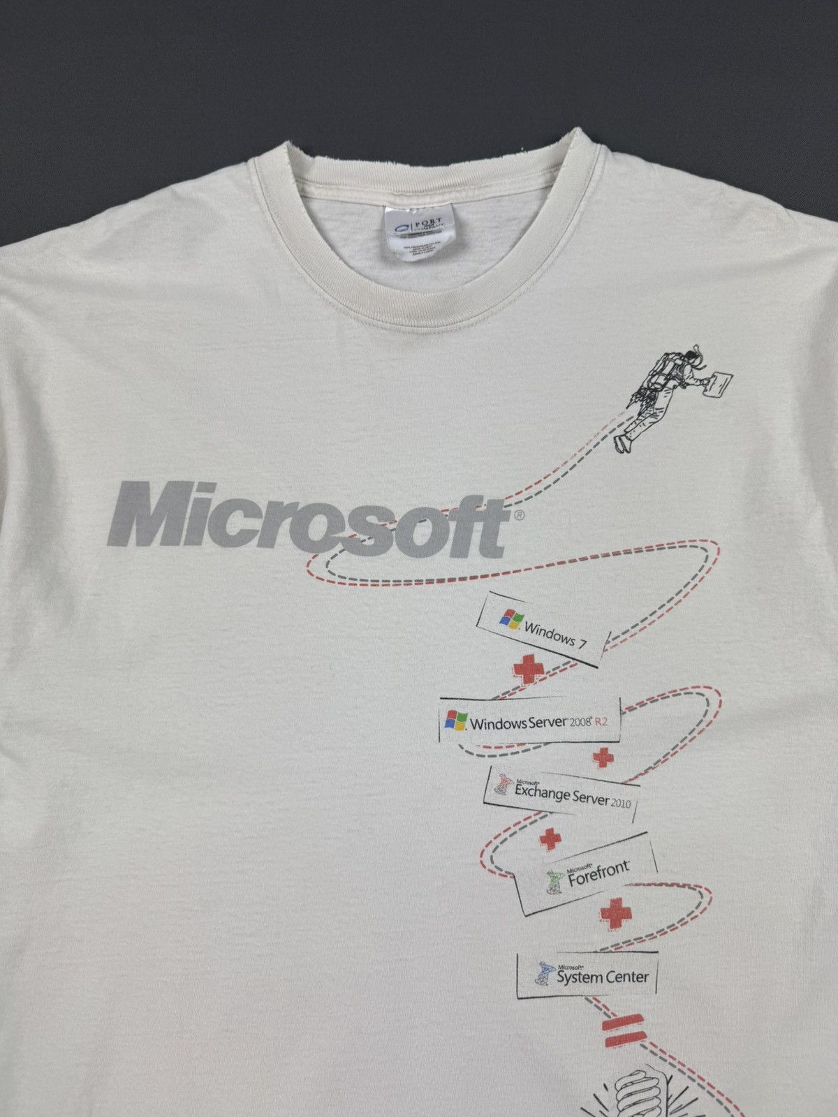 Microsoft Distressed Microsoft Windows Systems T-Shirt Size US L / EU 52-54 / 3 - 4 Thumbnail