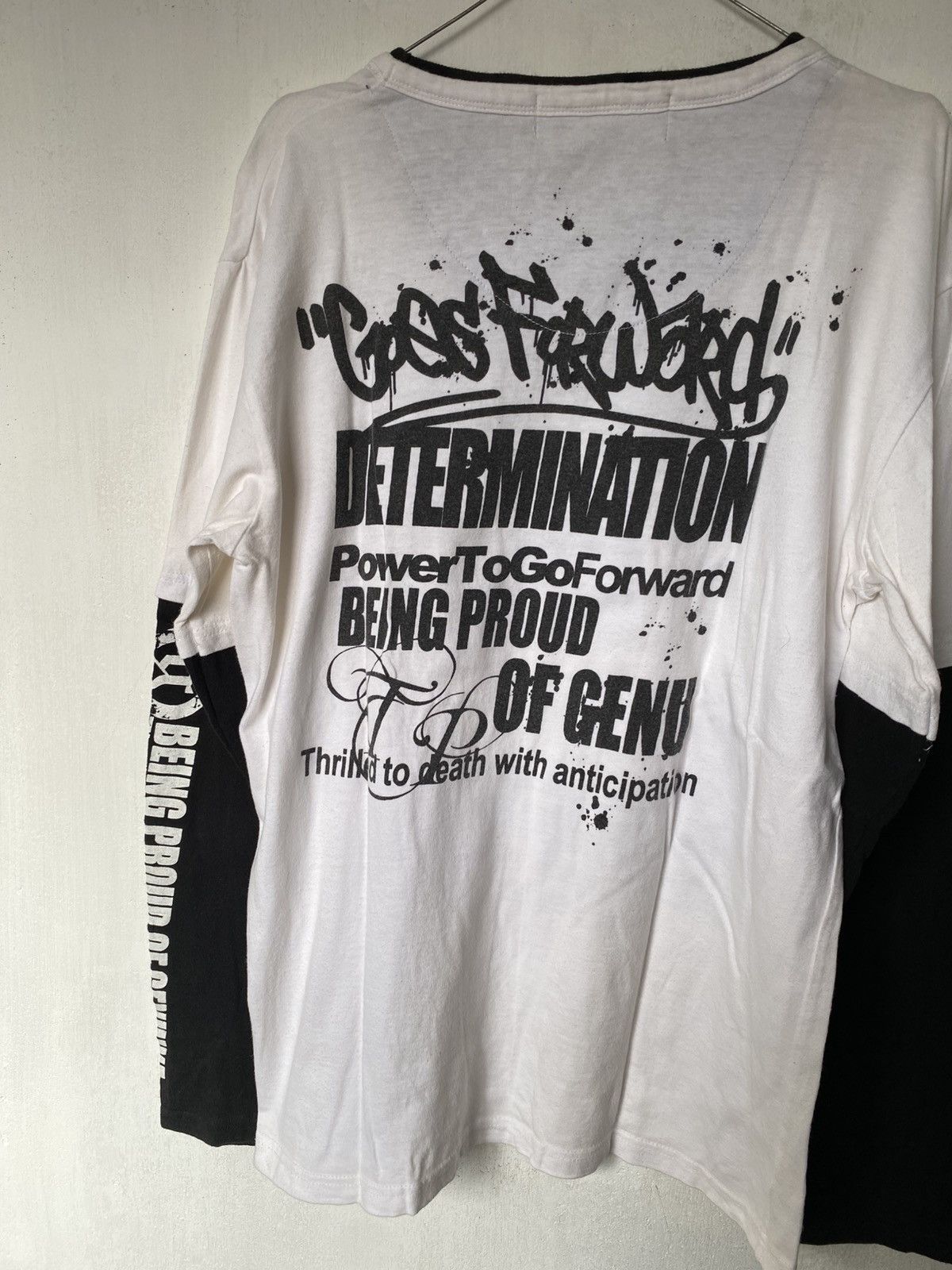 Hysteric Glamour × If Six Was Nine × Japanese Brand Beaumont Carr Poem Double Layer Longsleeve Size US L / EU 52-54 / 3 - 5 Thumbnail