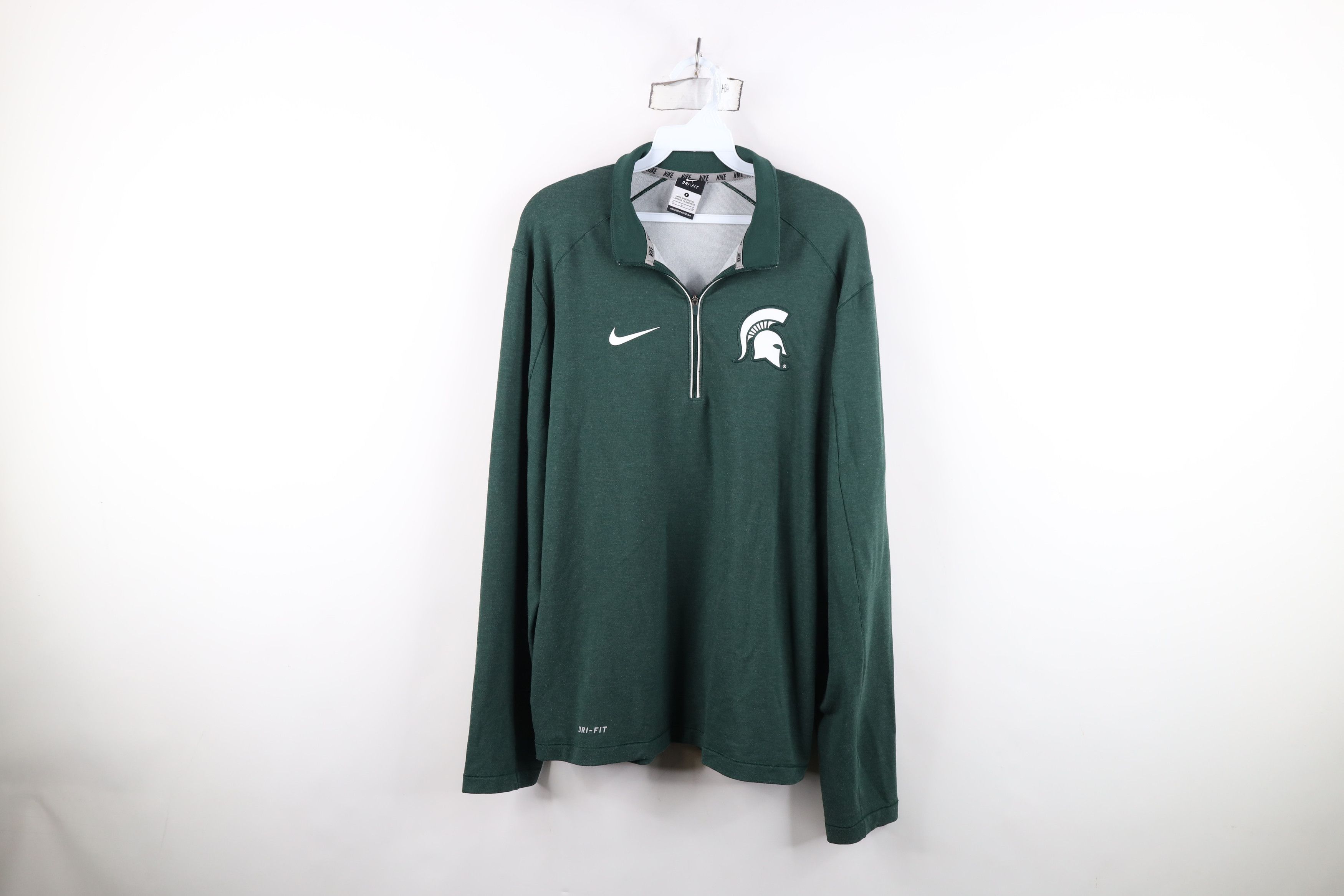 Nike Nike Michigan State University Half Zip Knit Pullover Jacket Size US S / EU 44-46 / 1 - 1 Thumbnail